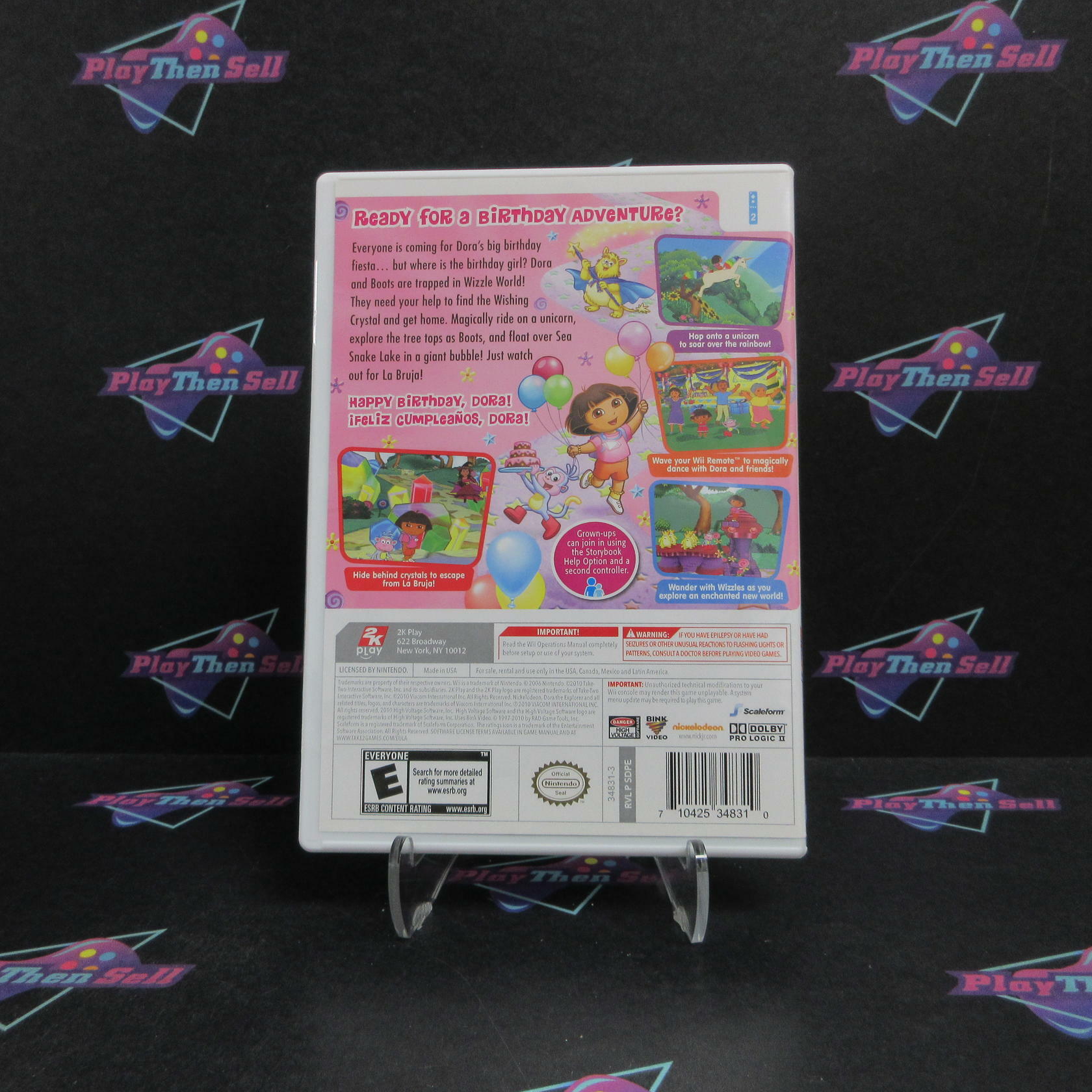 Dora the Explorer Dora's Big Birthday Adventure Nintendo Wii CIB - Refurbished