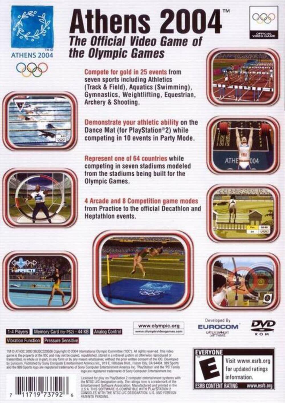 Athens 2004 PS2 PlayStation 2 Complete - Very Good