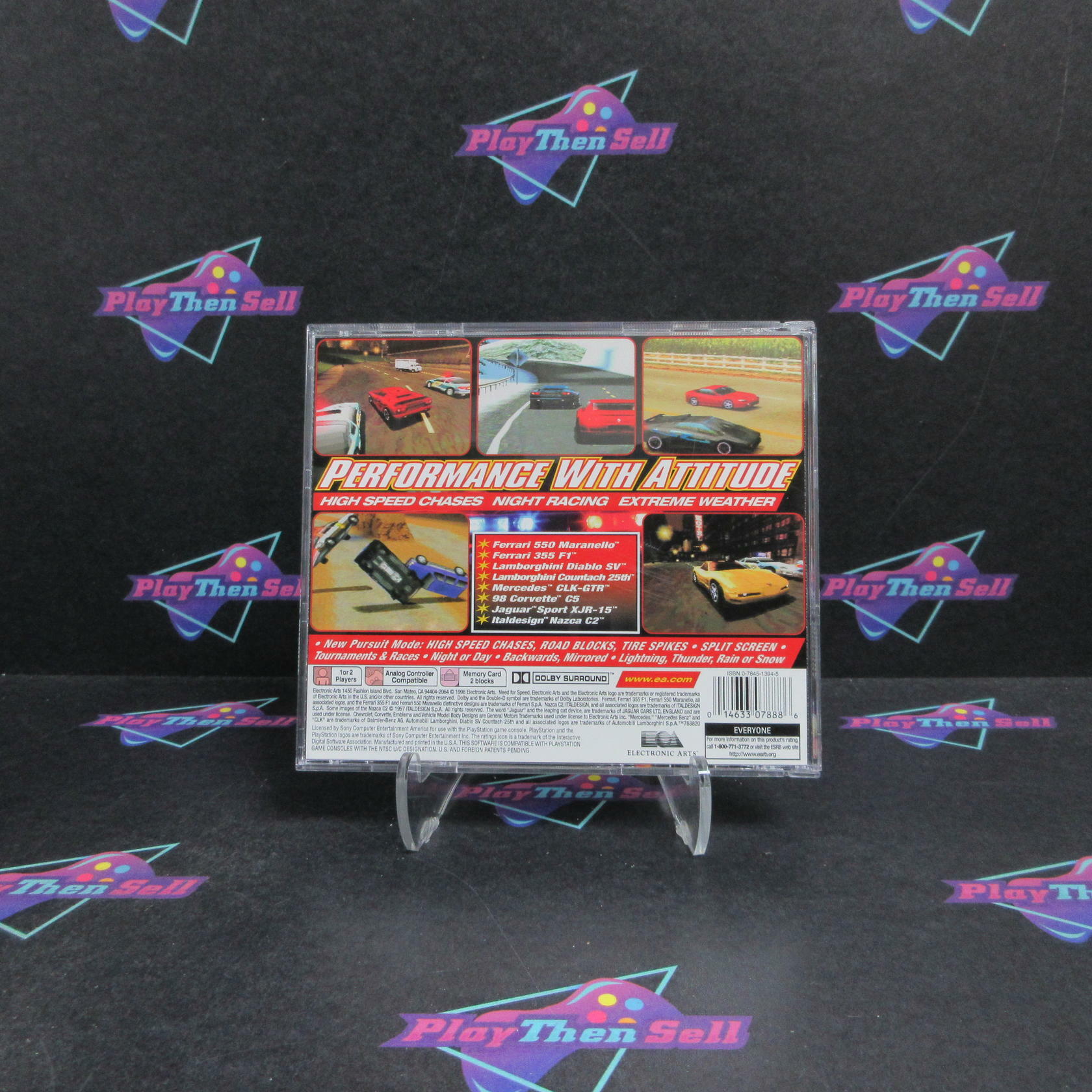 Need for Speed 3 Hot Pursuit PS1 PlayStation 1 + Reg Card Complete - Very Good