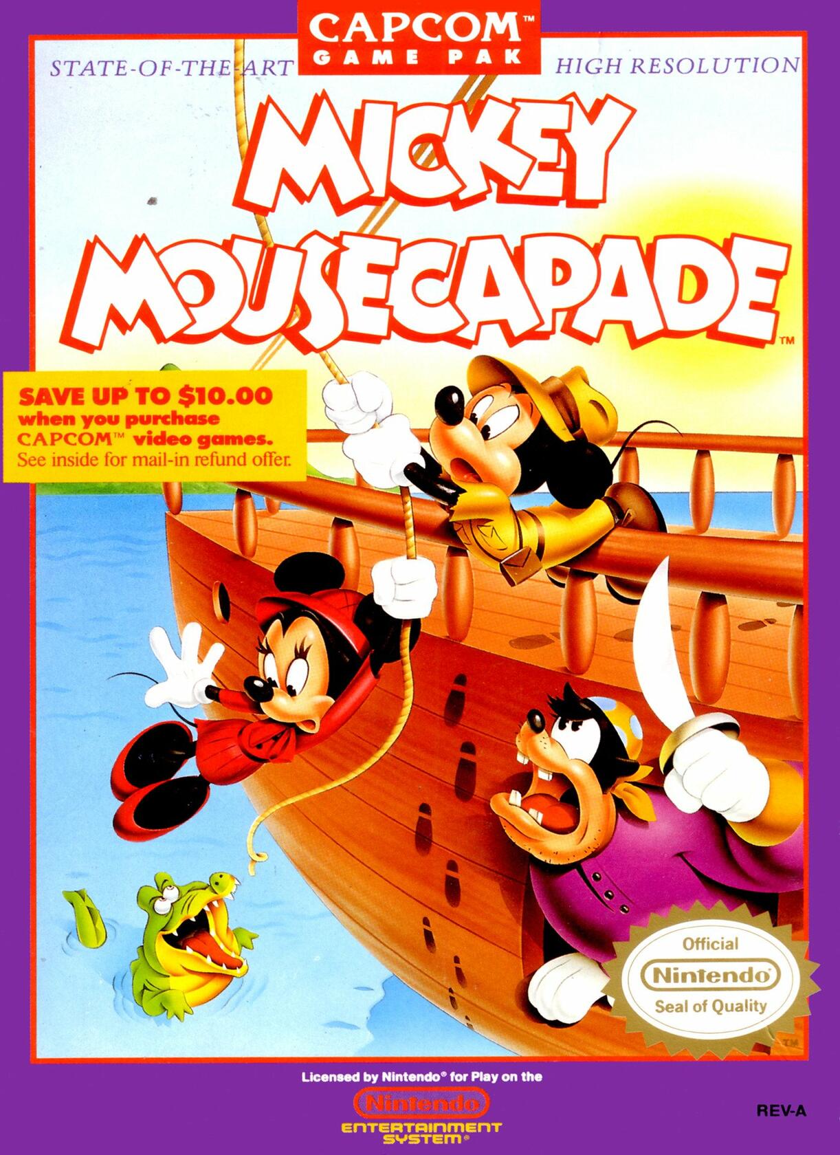 Mickey Mousecapade Nintendo NES - Refurbished