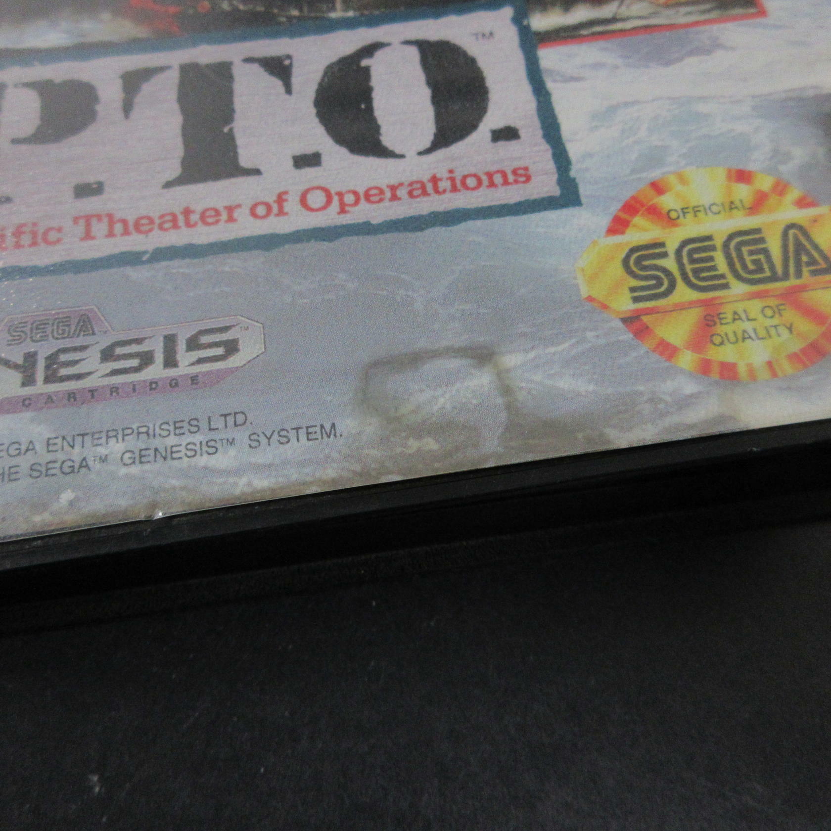 P.T.O. Pacific Theater of Operations Sega Genesis - Very Good