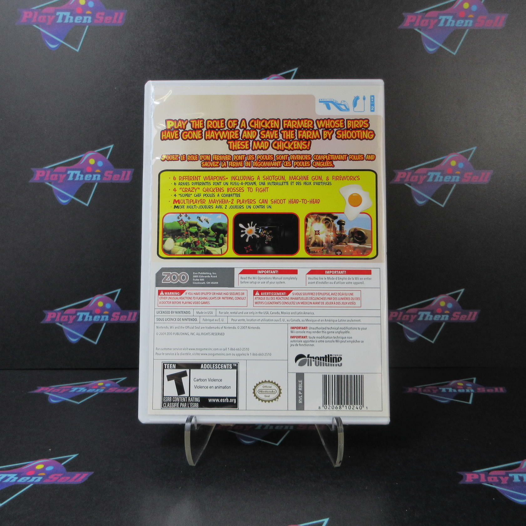 Chicken Blaster Nintendo Wii Complete - Refurbished