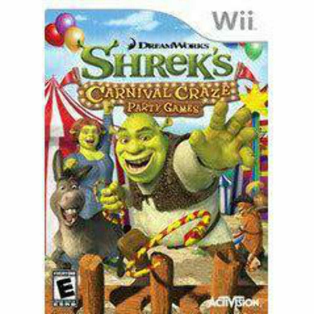 Shrek's Carnival Craze Party Games Nintendo Wii Complete - Refurbished