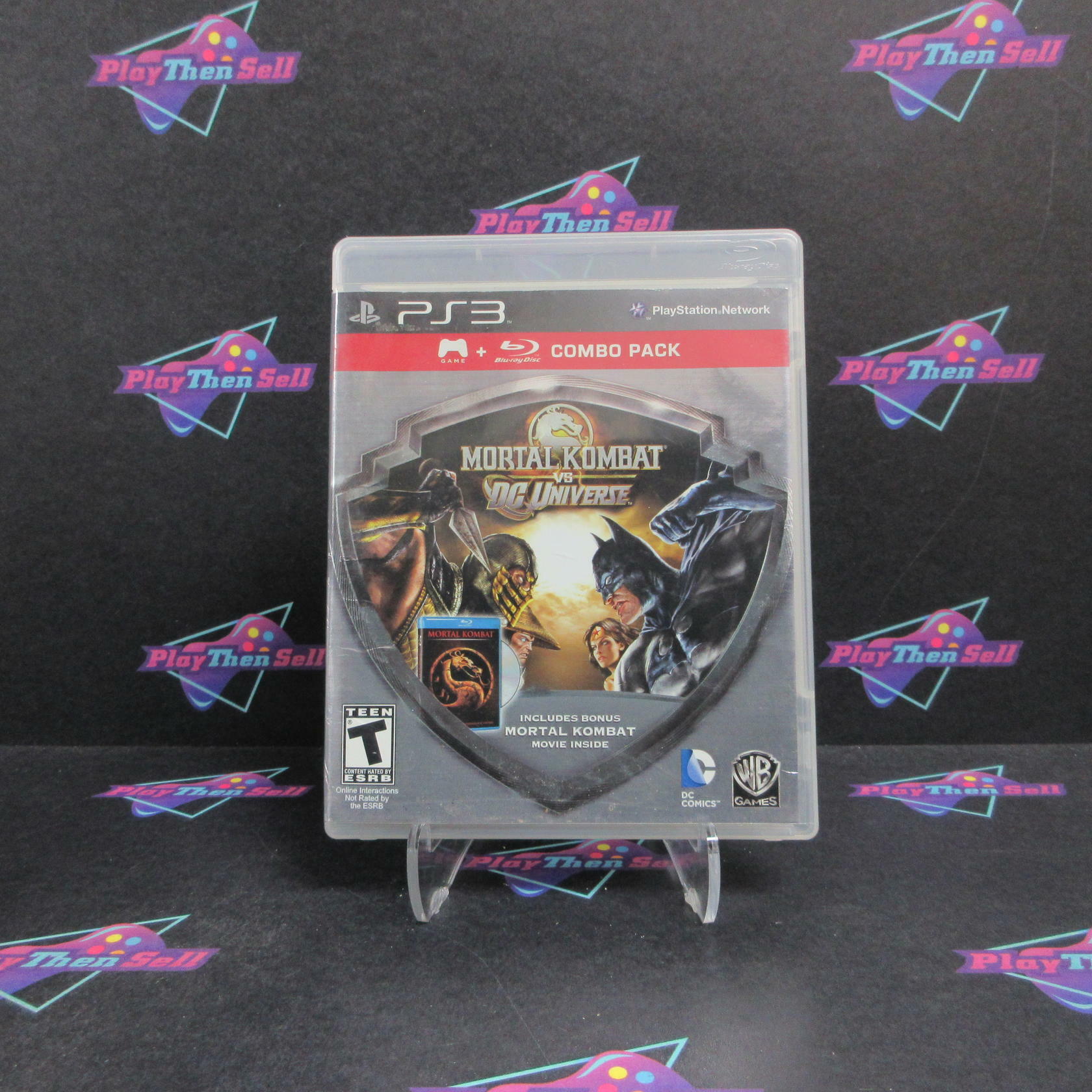 Mortal Kombat vs DC Universe Silver Shield Combo PS3 PlayStation 3 - Very Good