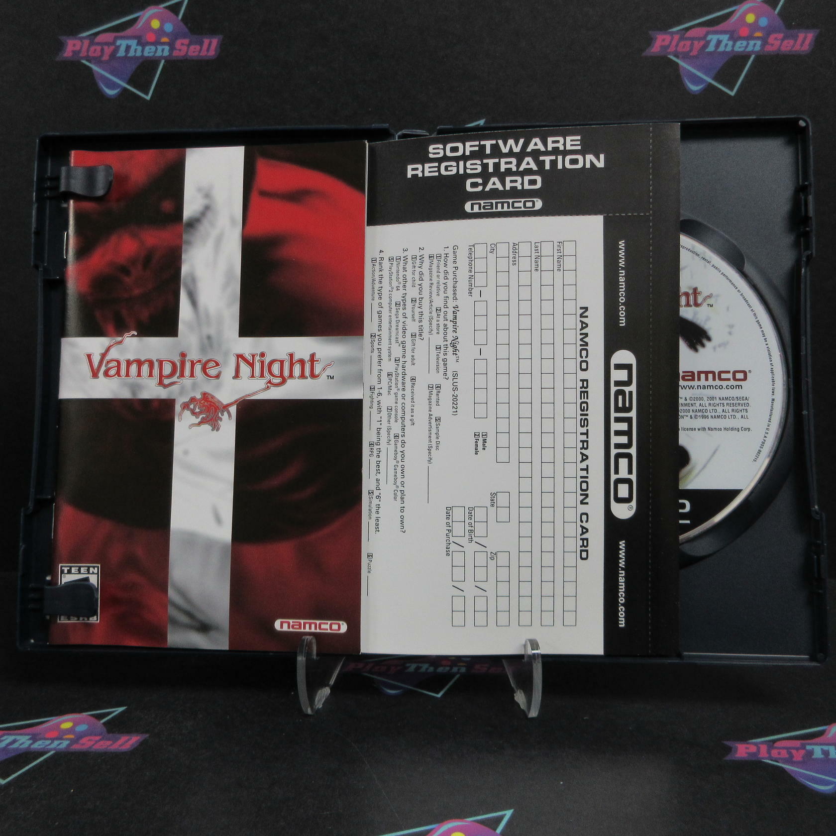 Vampire Night PS2 PlayStation 2 + Reg Card Complete - Excellent