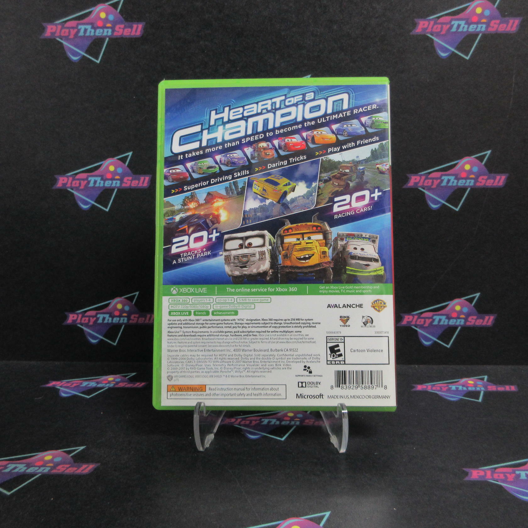Cars 3 Driven to Win Xbox 360 Complete - Very Good