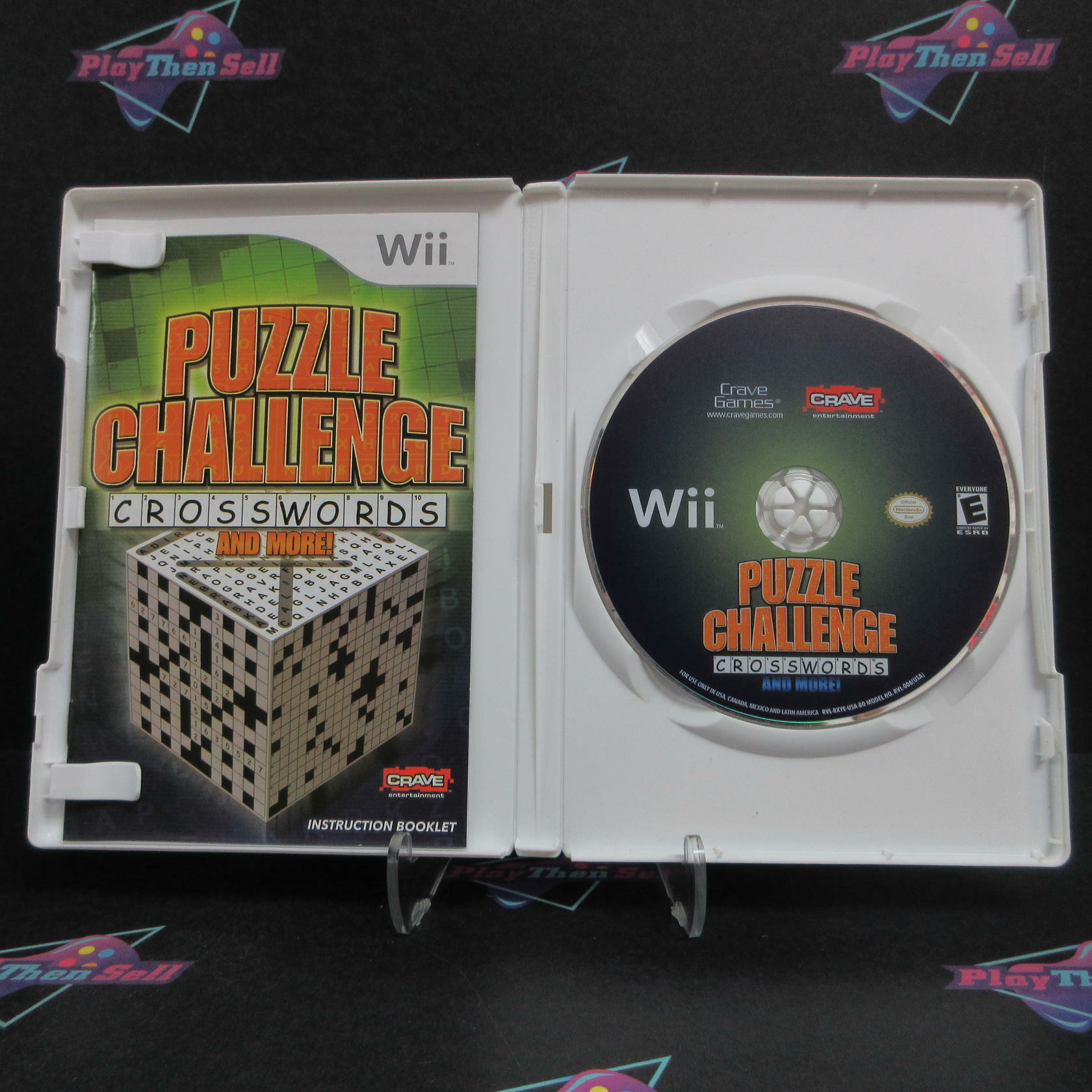 Puzzle Challenges Crosswords and More Nintendo Wii Complete - Very Good