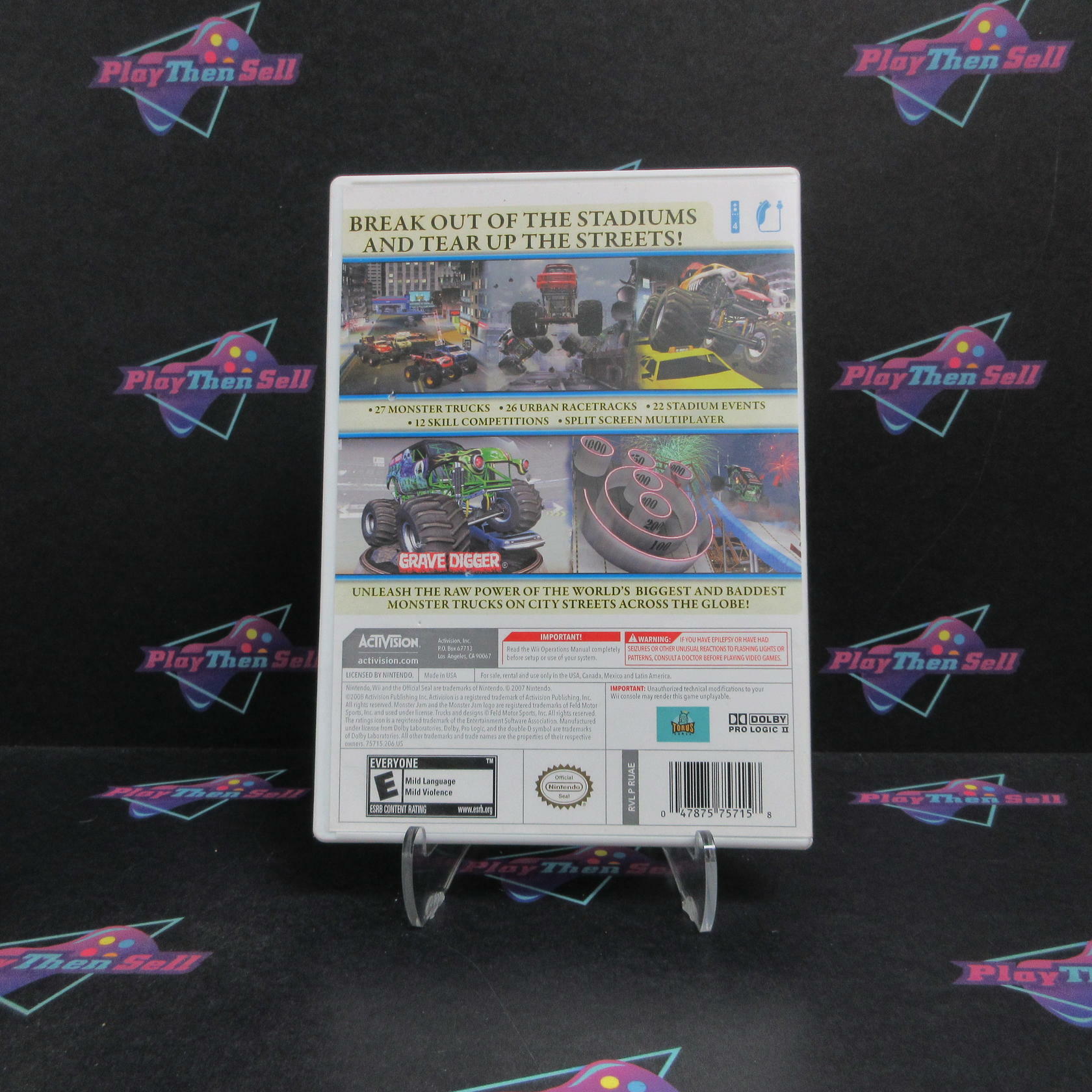 Monster Jam Urban Assault Nintendo Wii Complete - Very Good