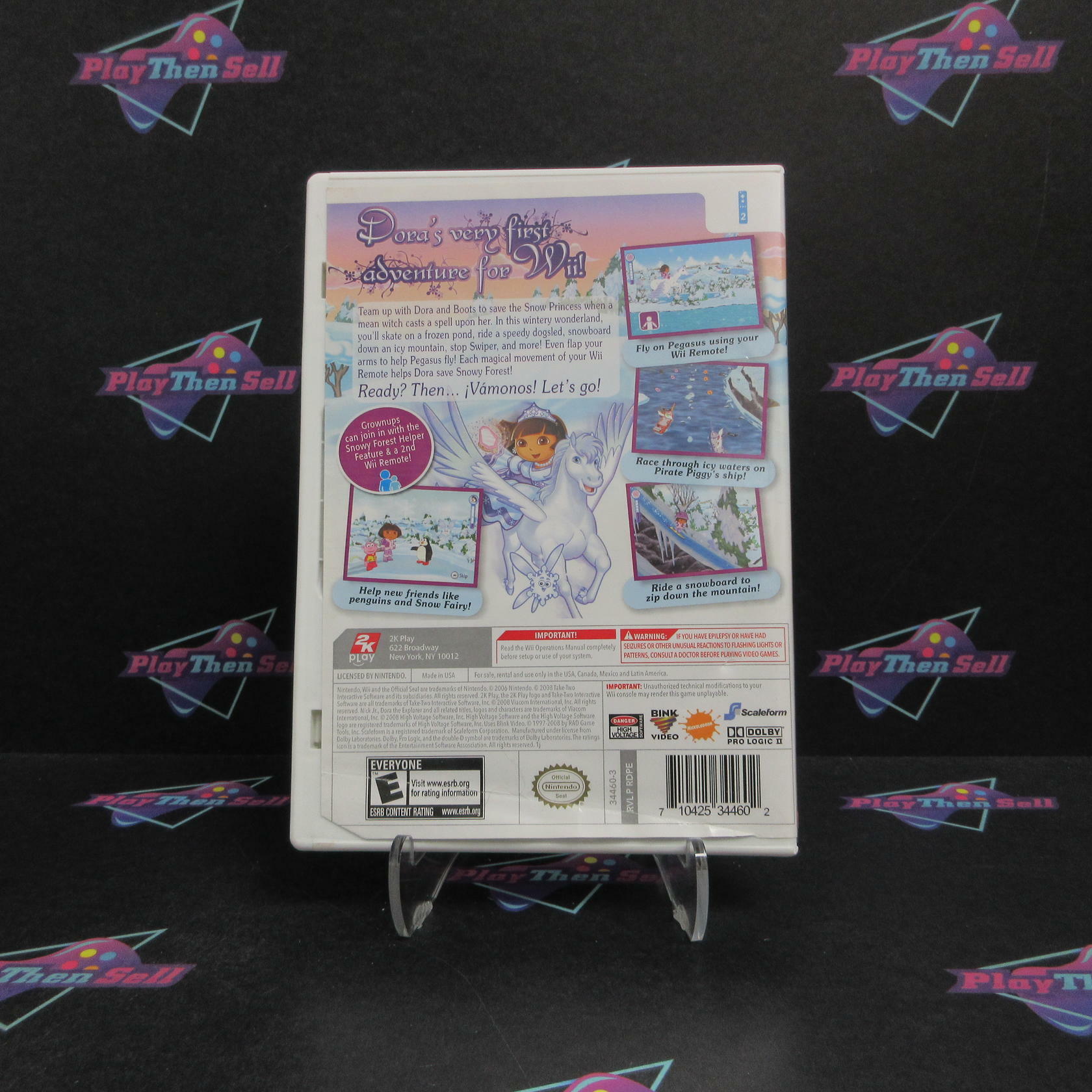 Dora the Explorer Dora Saves the Snow Princess Nintendo Wii Complete - Very Good