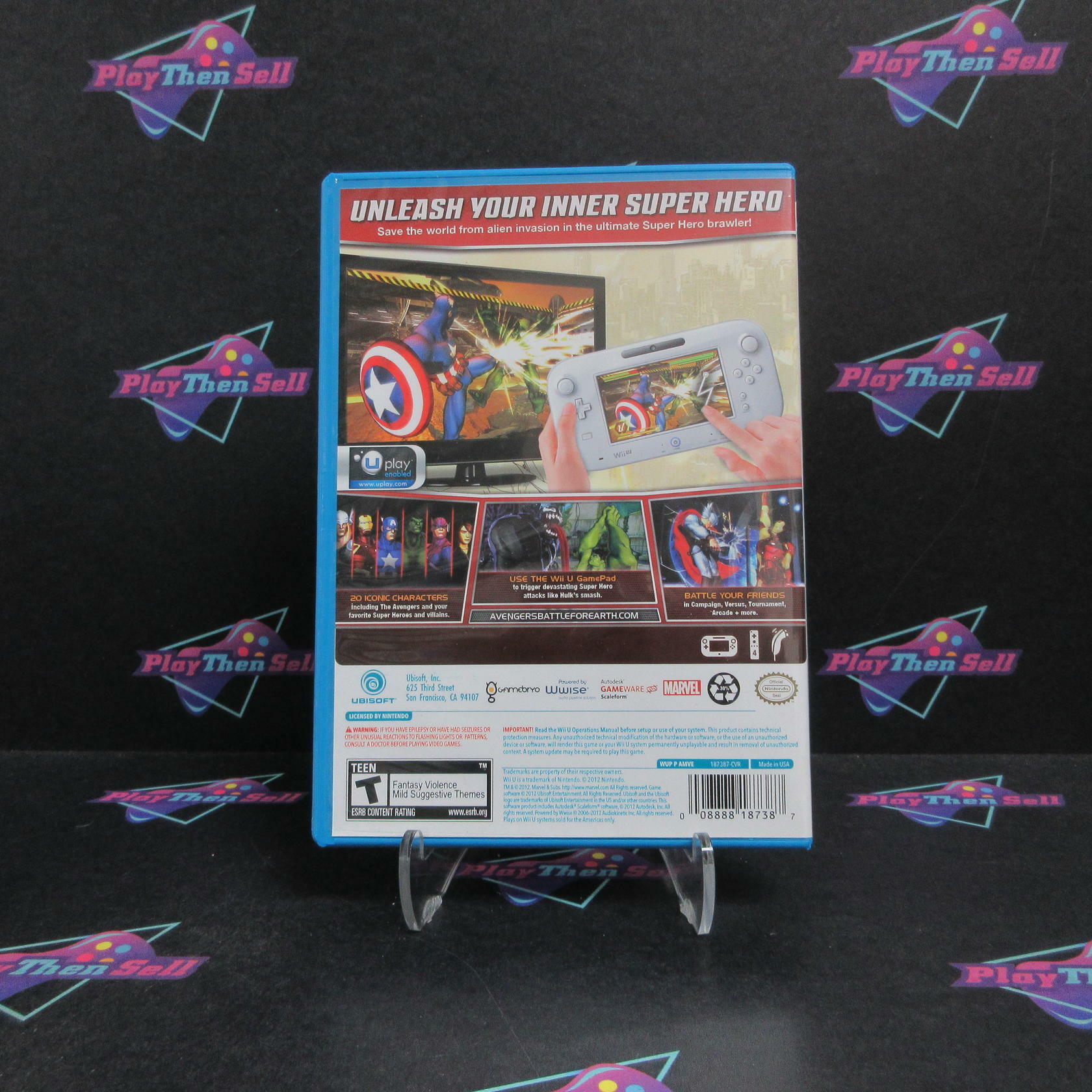 Marvel Avengers Battle For Earth Nintendo Wii U Complete - Very Good