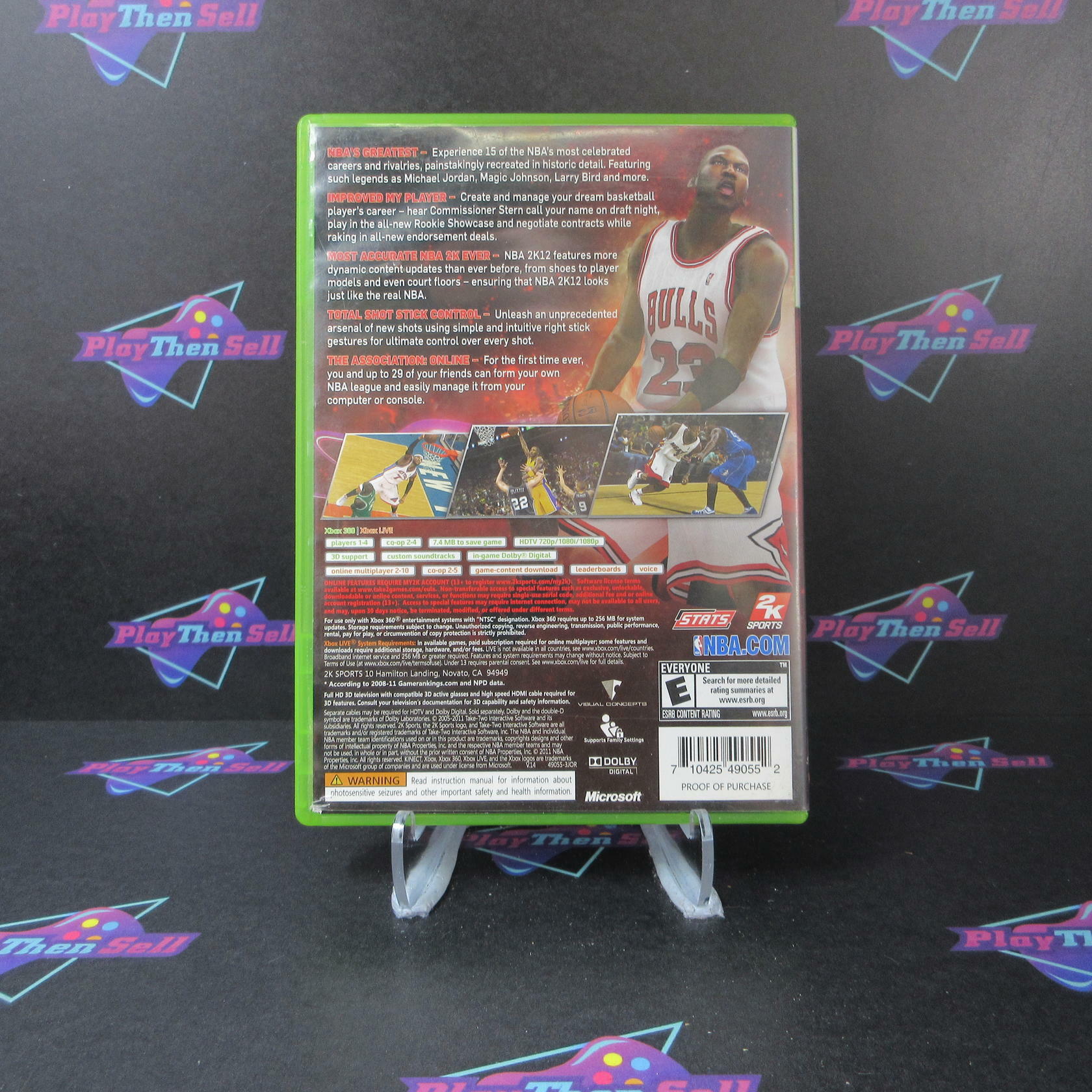 NBA 2k12 Michael Jordan Cover Xbox 360 Complete - Very Good