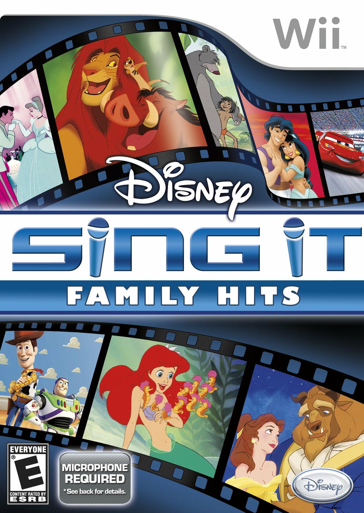 Disney Sing It Family Hits Nintendo Wii - Like New