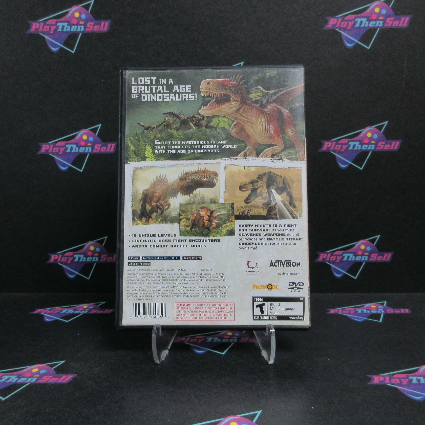Jurassic The Hunted PS2 PlayStation 2 Complete - Very Good