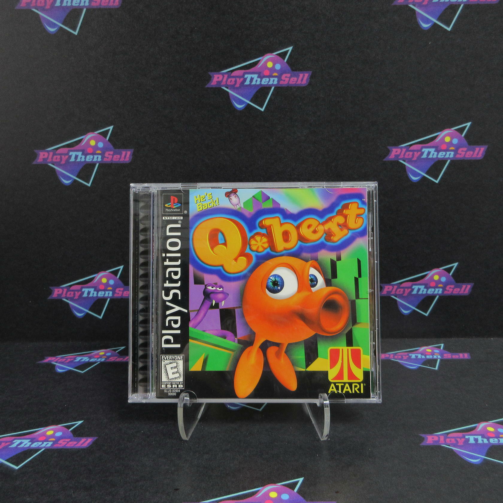 Q*bert PS1 PlayStation 1 Complete - Refurbished