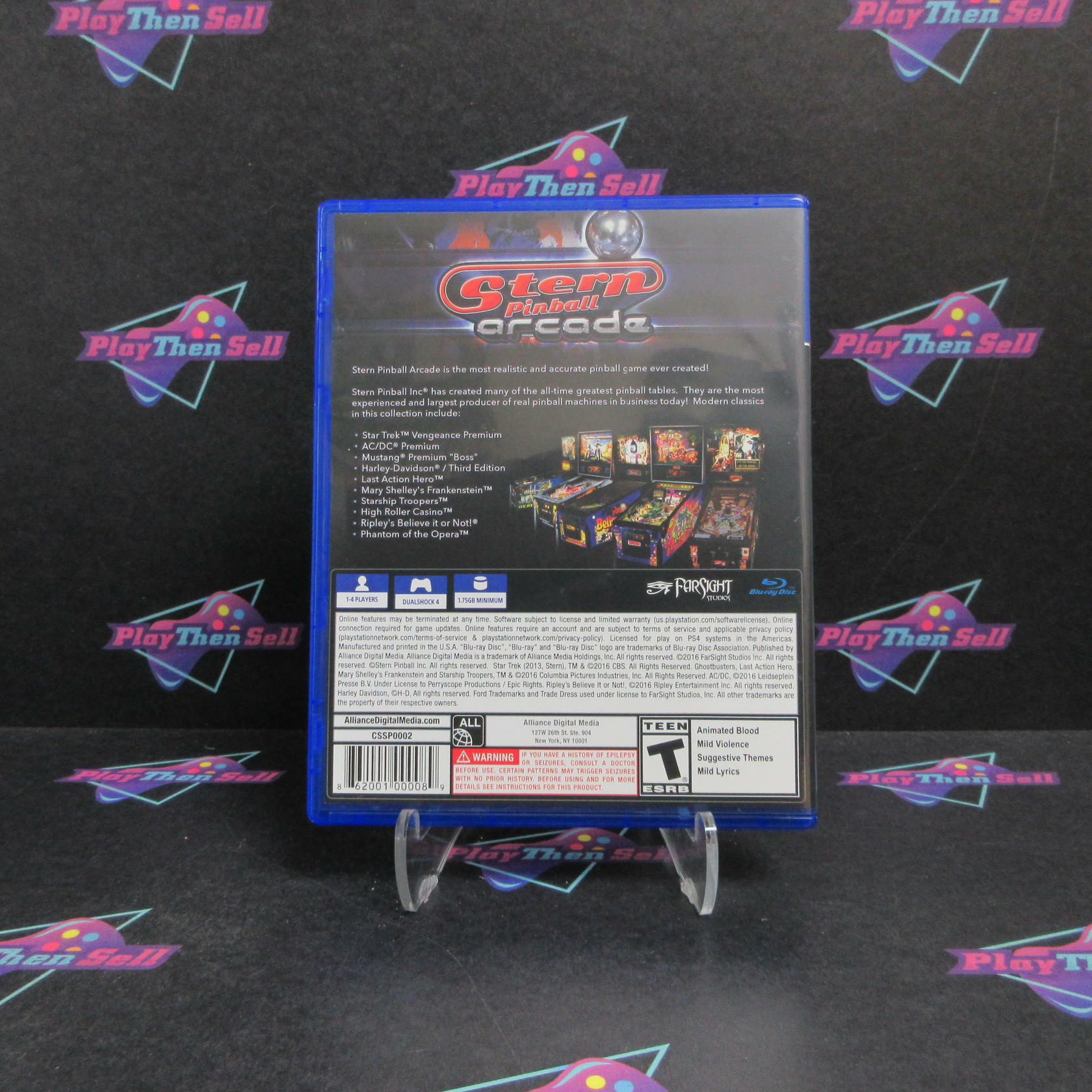 Stern Pinball Arcade PS4 PlayStation 4 Complete - Refurbished