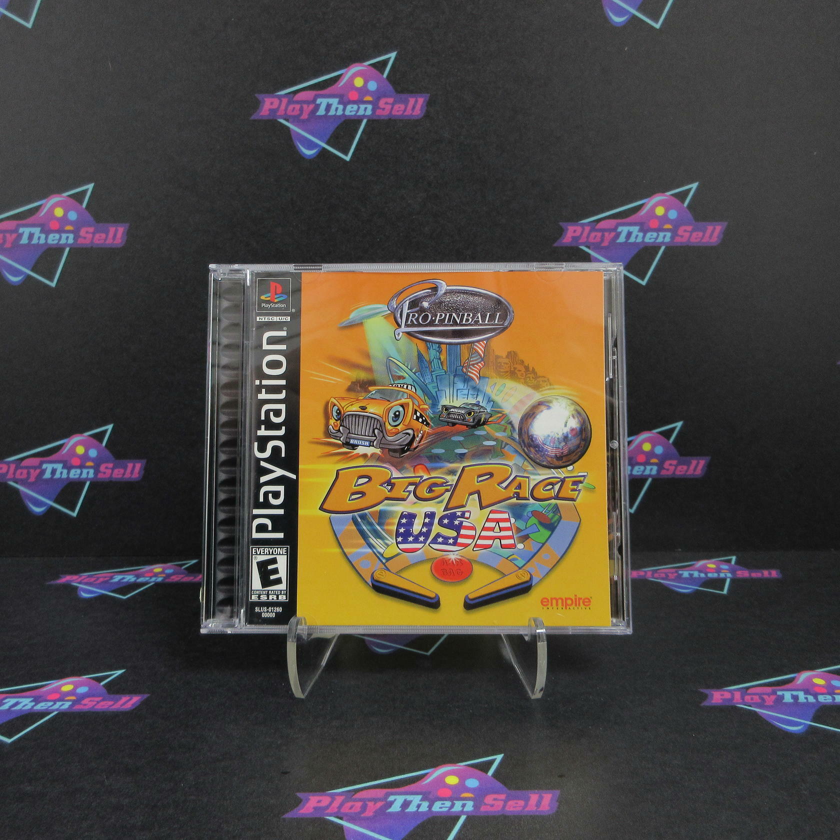 Pro-Pinball Big Race USA PS1 PlayStation 1 + Reg Card Complete - Refurbished