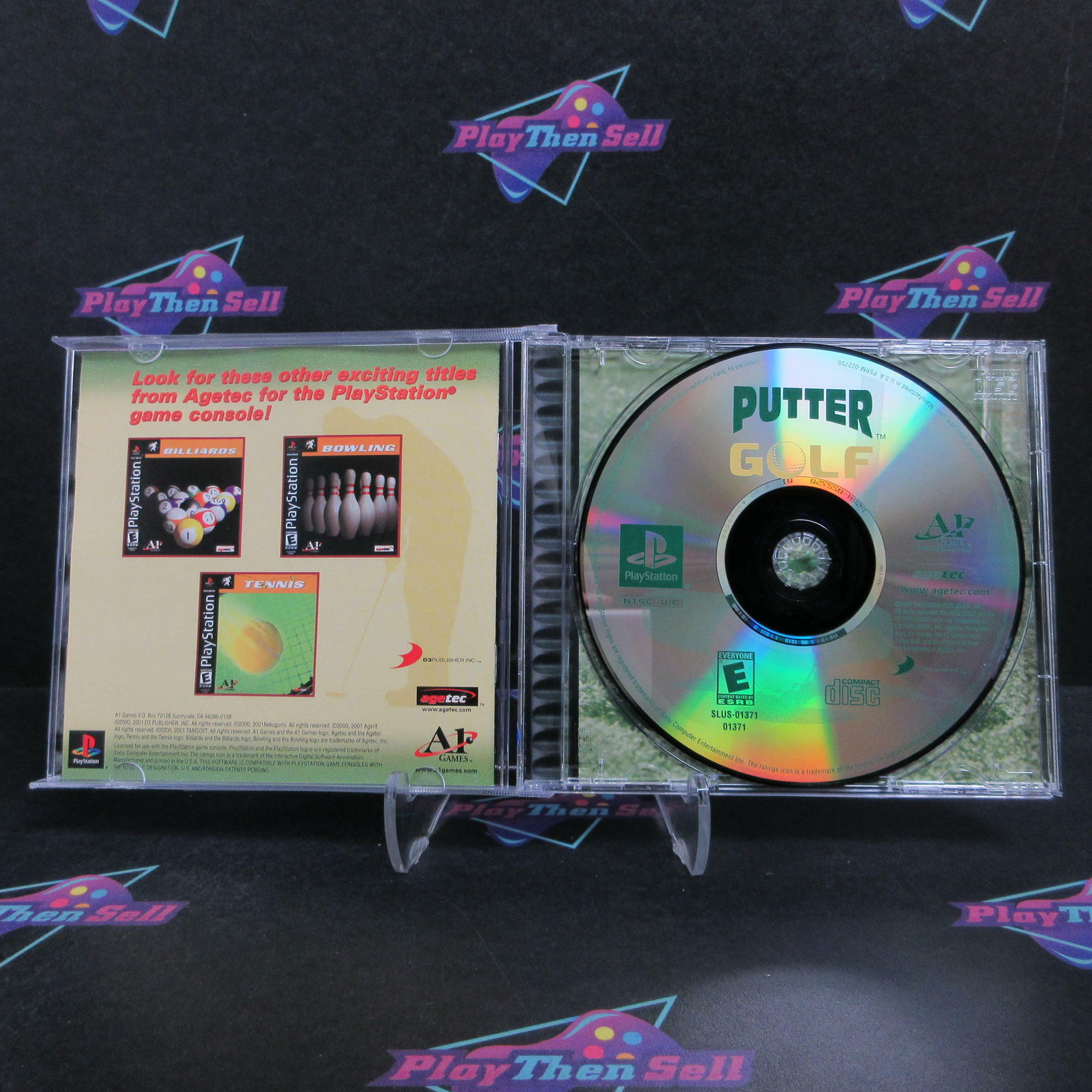 Putter Golf PS1 PlayStation 1 + Reg Card Complete - Excellent