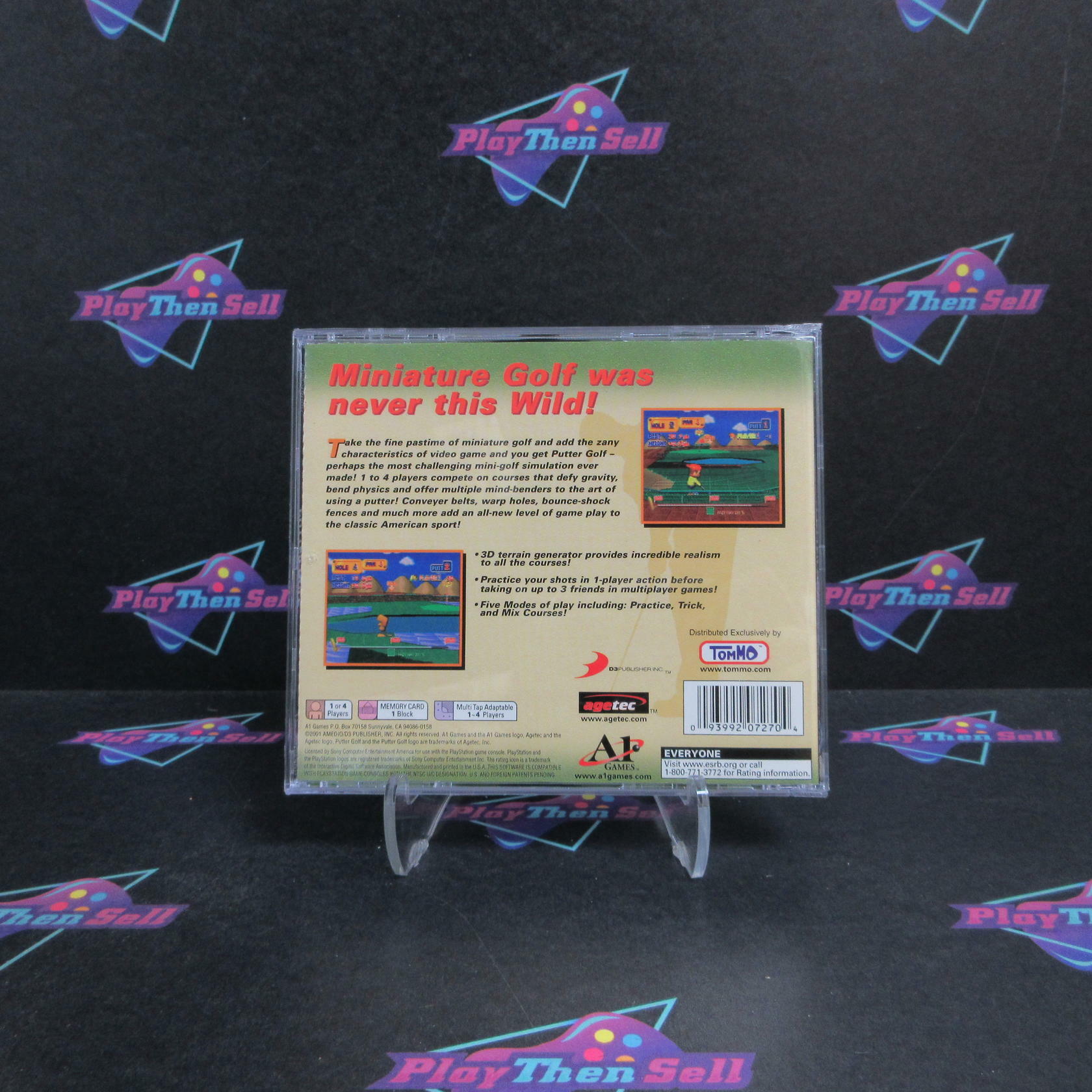 Putter Golf PS1 PlayStation 1 + Reg Card Complete - Refurbished