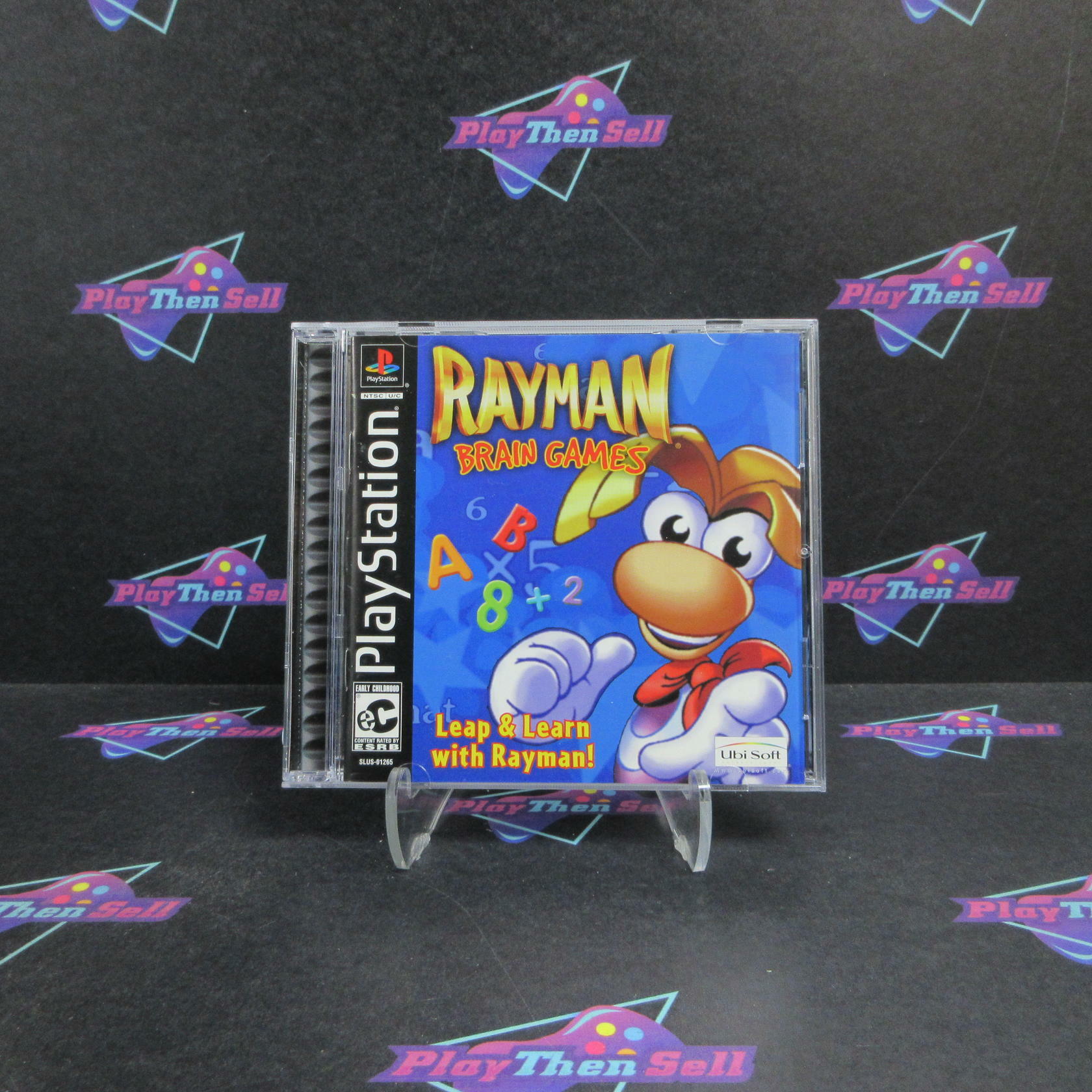 Rayman Brain Games PS1 PlayStation 1 + Reg Card Complete - Refurbished