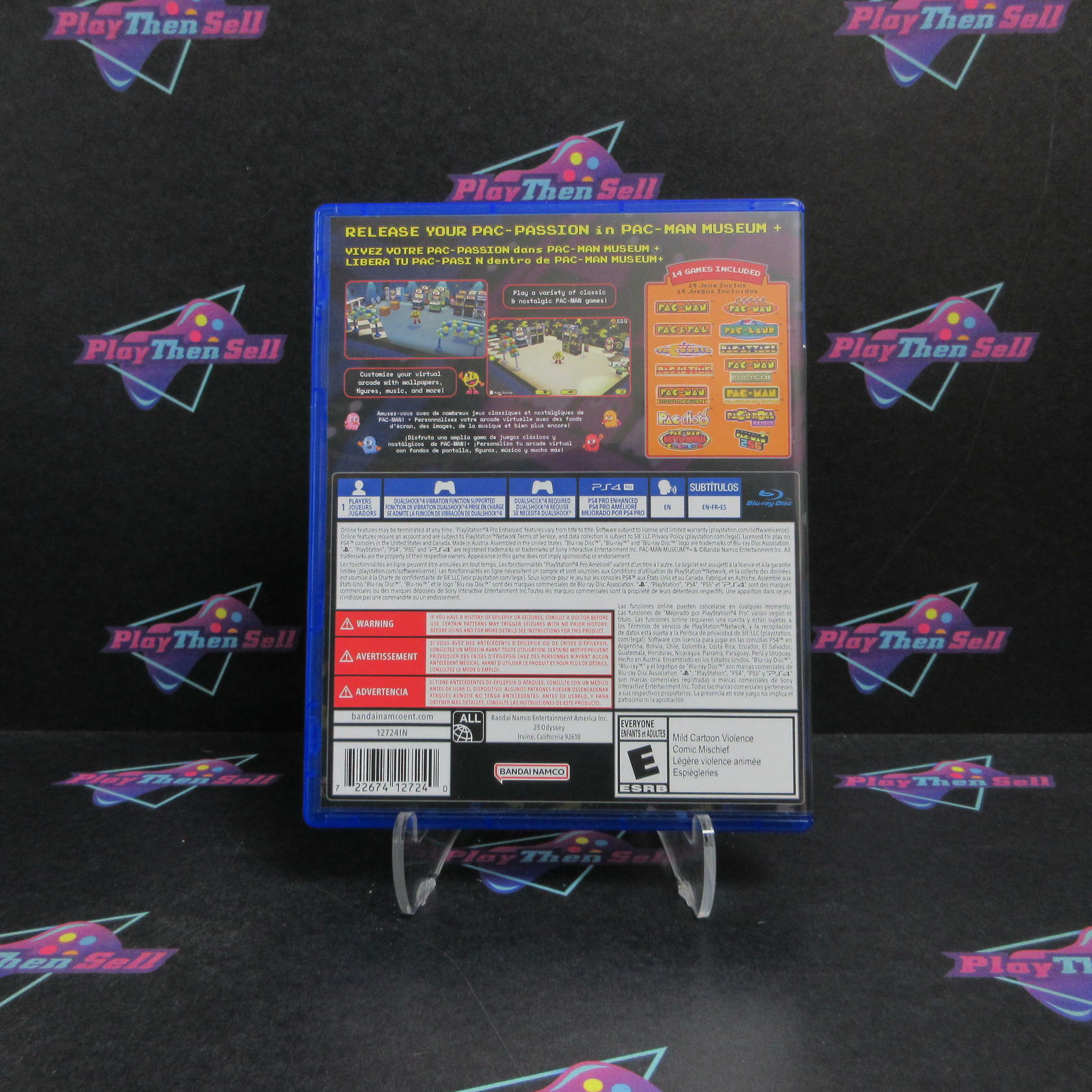 Pac-Man Museum+ PS4 PlayStation 4 Complete - Refurbished