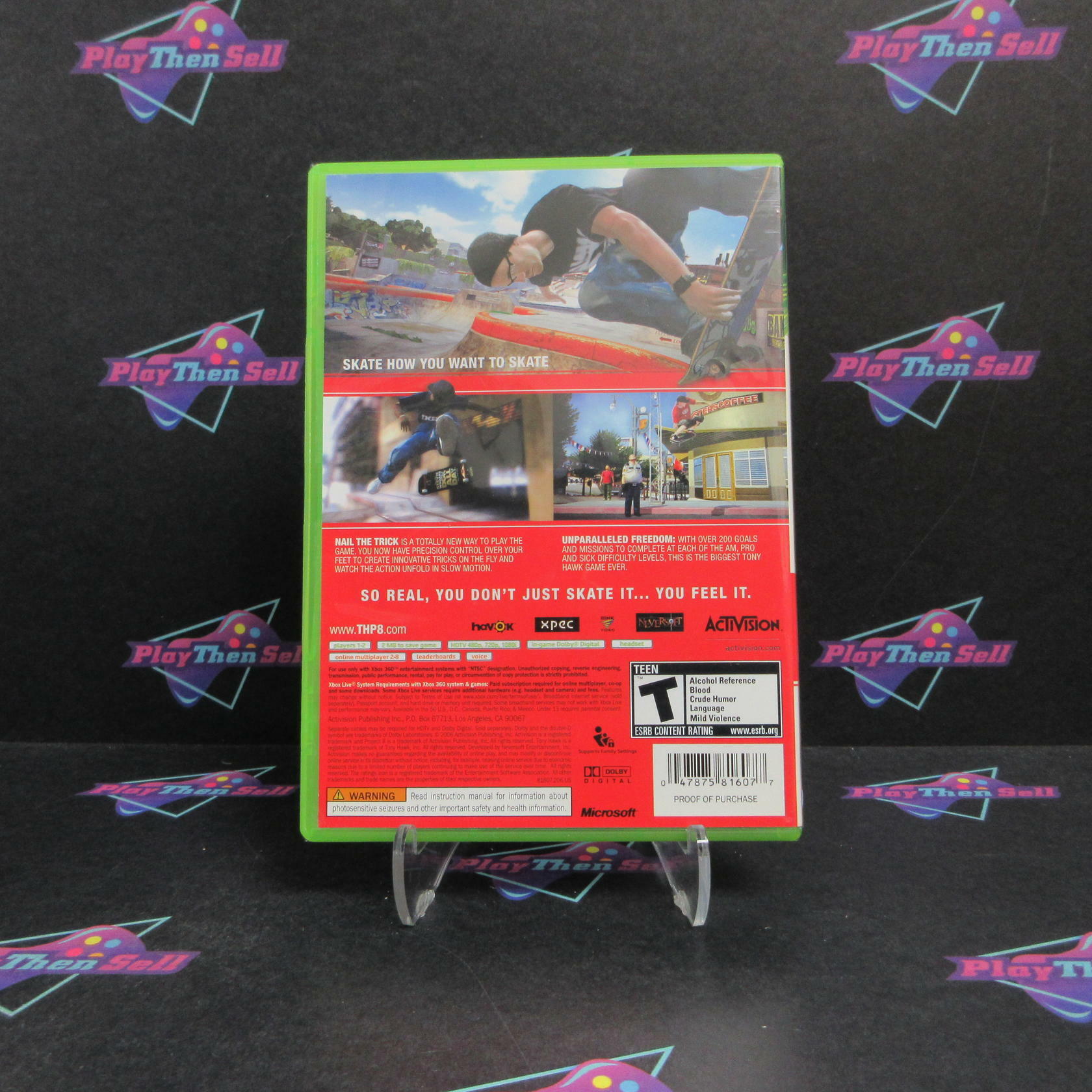 Tony Hawk's Project 8 Xbox 360 Complete - Excellent