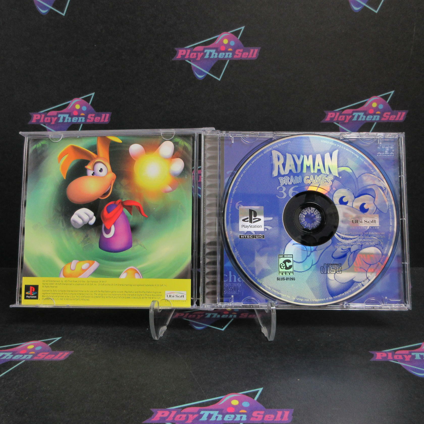 Rayman Brain Games PS1 PlayStation 1 + Reg Card Complete - Excellent
