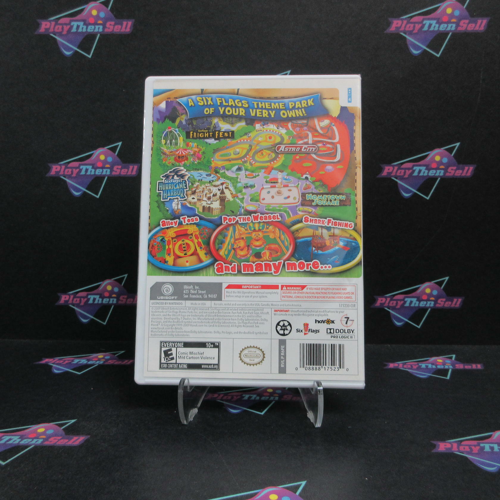 Six Flags Fun Park Nintendo Wii Complete - Refurbished