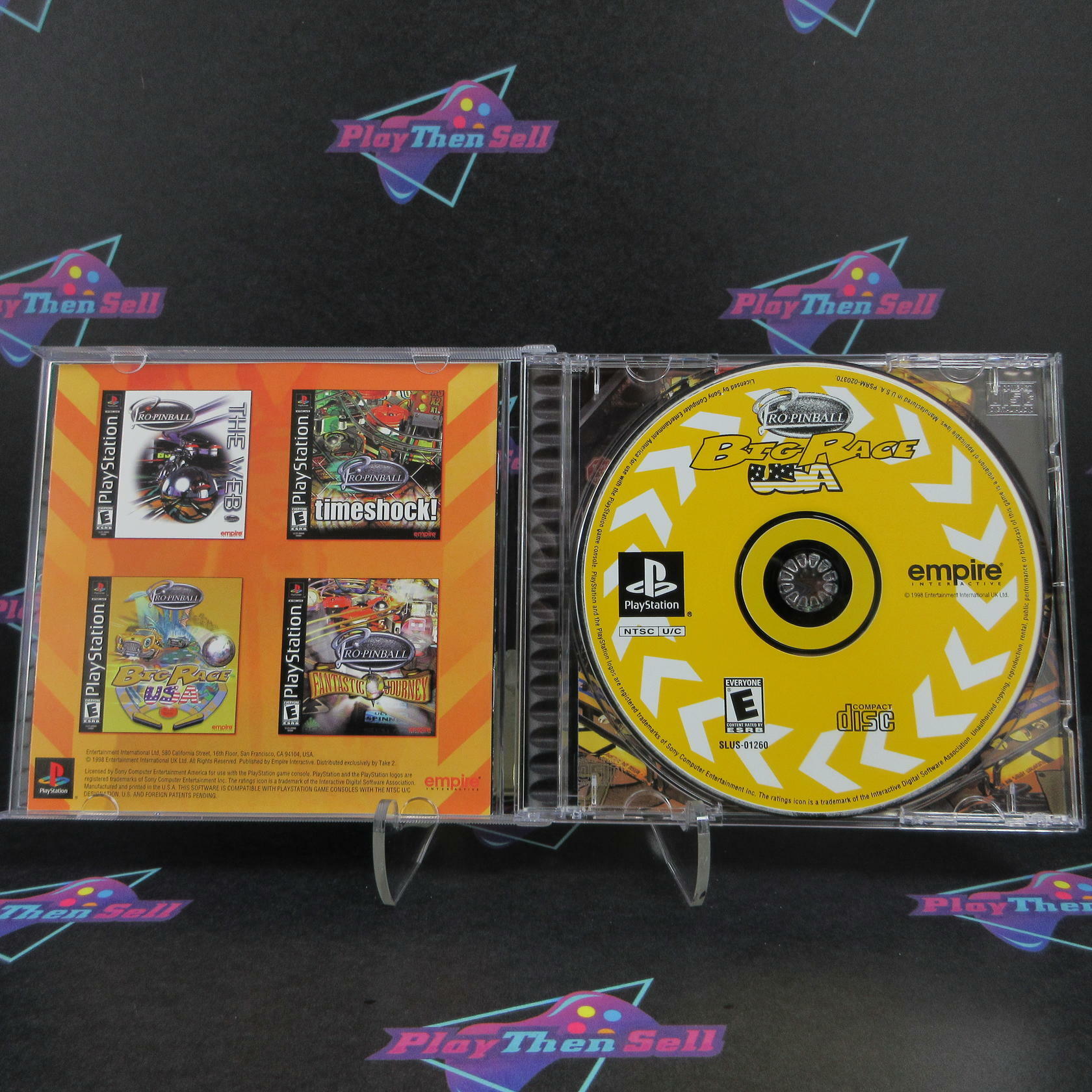 Pro-Pinball Big Race USA PS1 PlayStation 1 + Reg Complete - Excellent