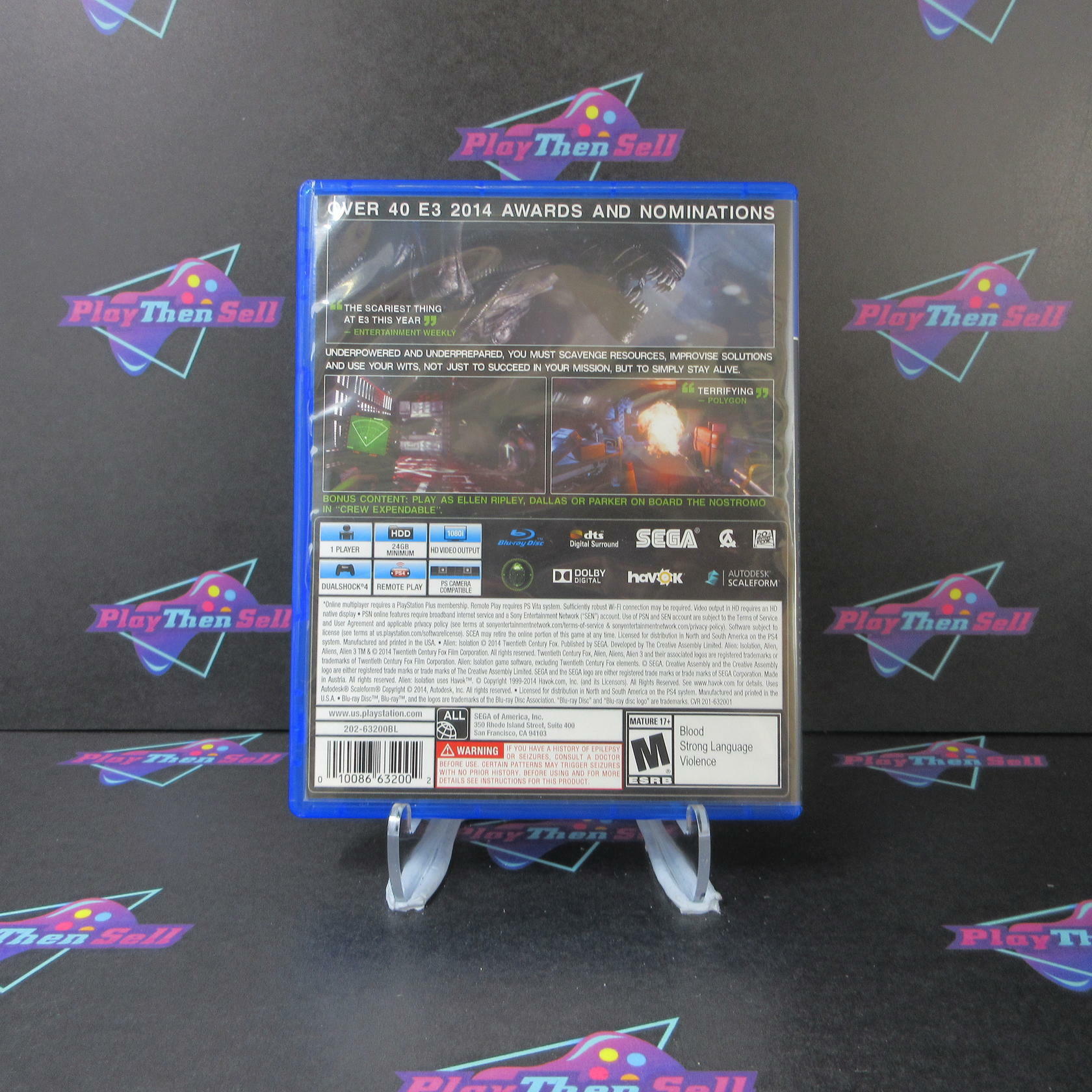 Alien Isolation Nostromo Edition PS4 PlayStation 4 - Like New