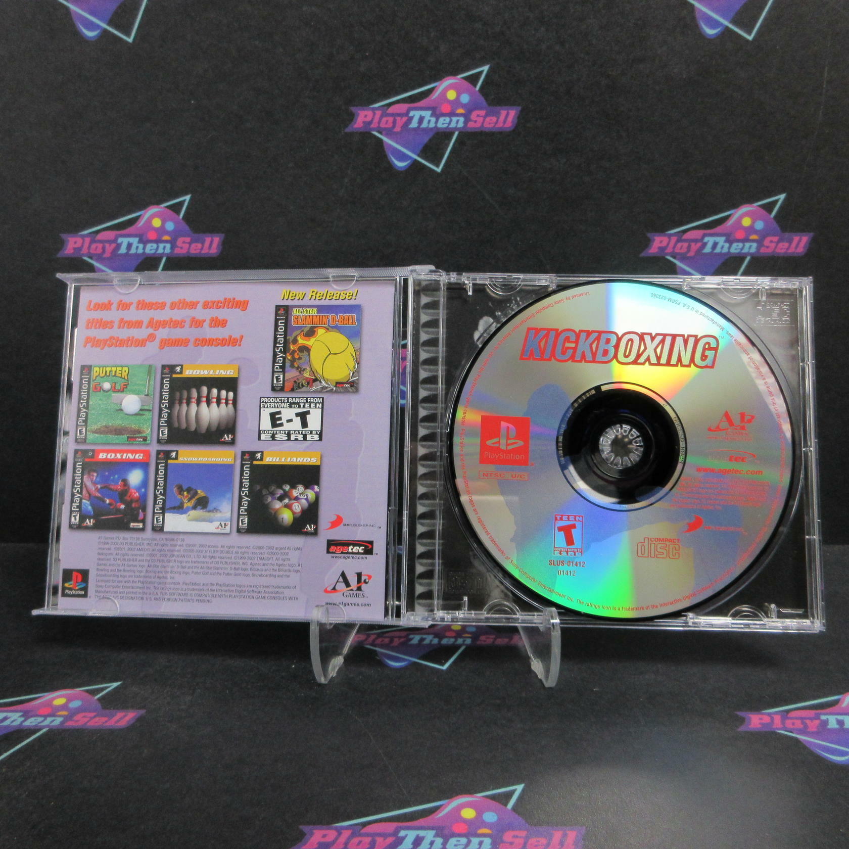Kick Boxing PS1 PlayStation 1 + Reg Card Complete - Excellent