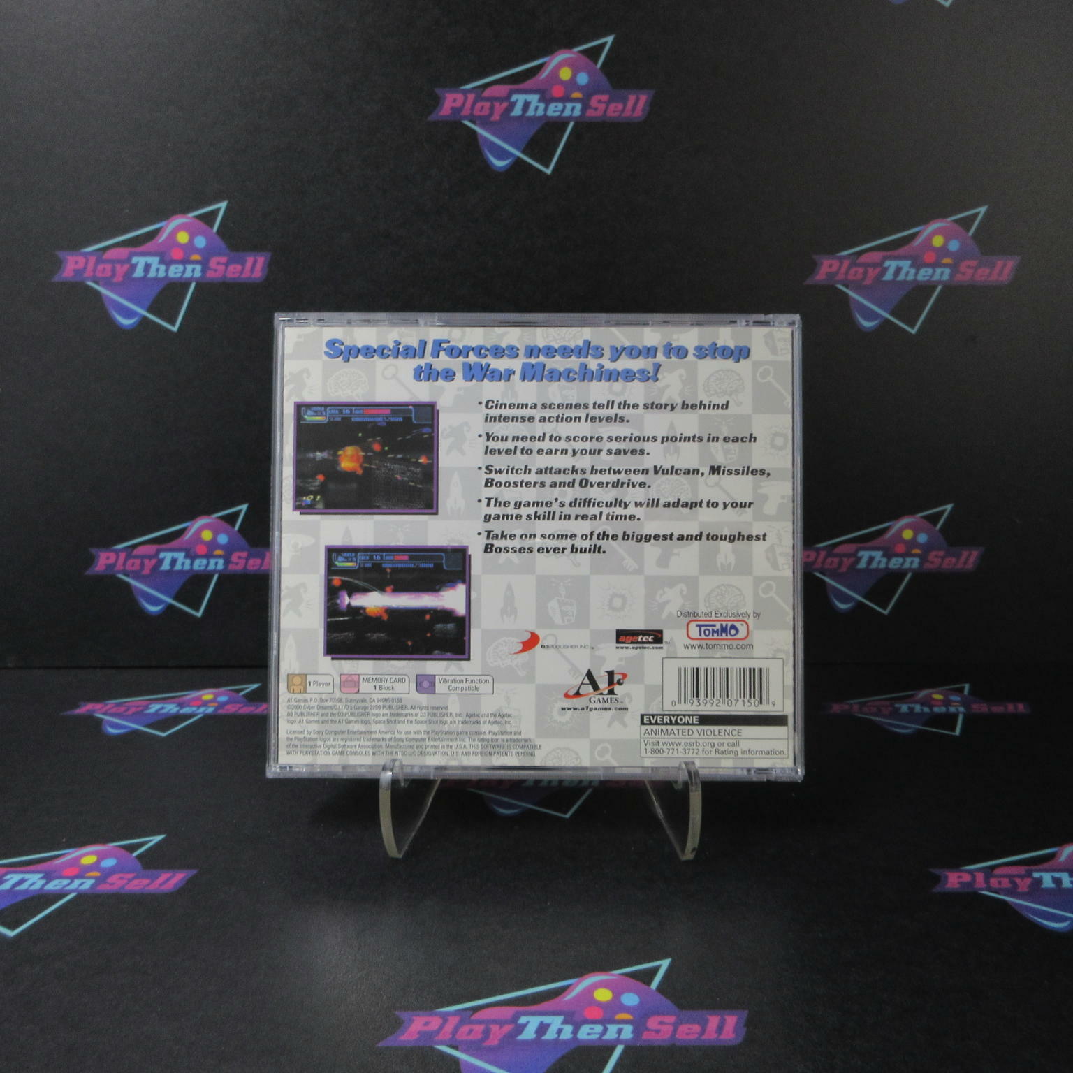 Shooter Space Shot PS1 PlayStation 1 + Reg Card Complete - Excellent