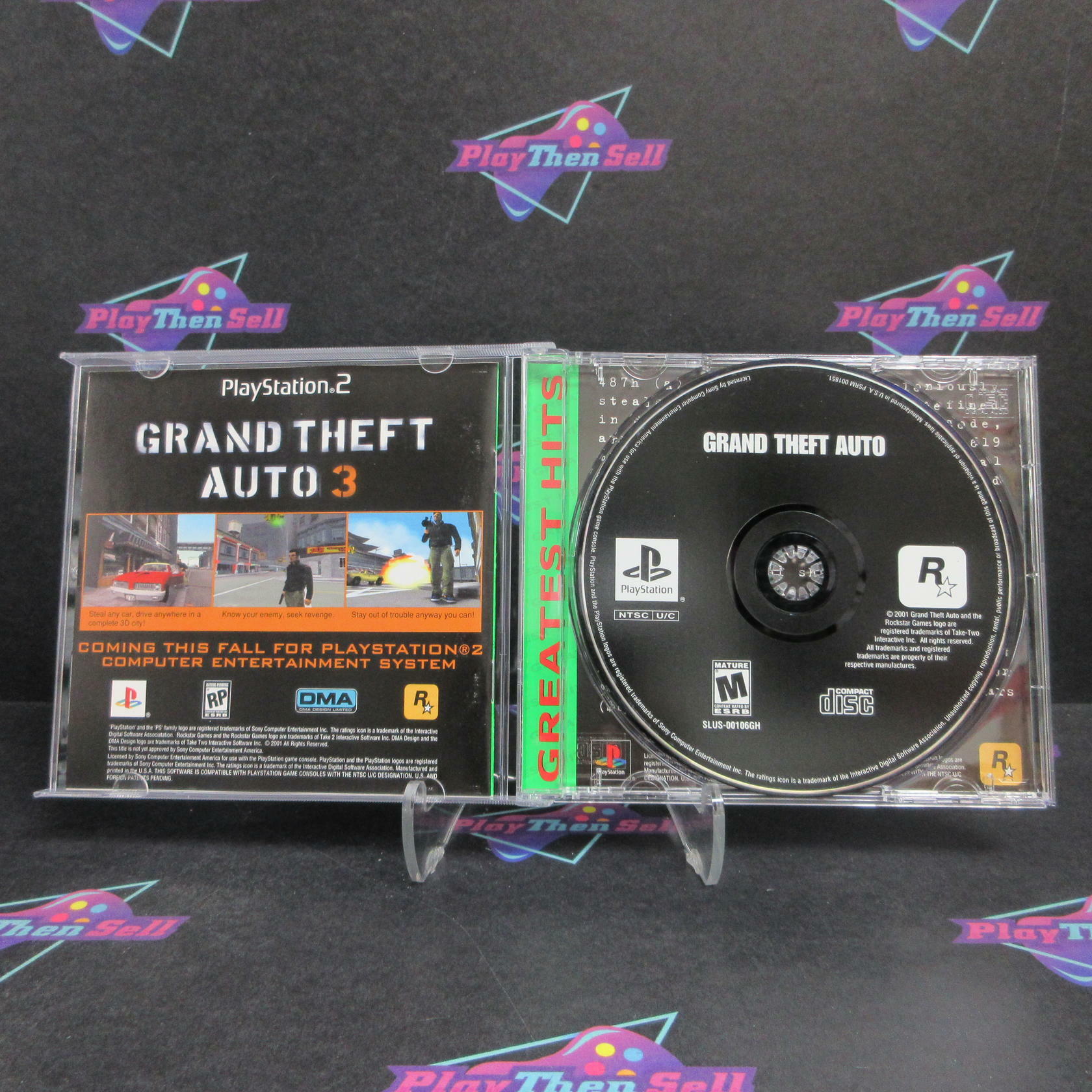 Grand Theft Auto PS1 PlayStation 1 GH Complete - Excellent
