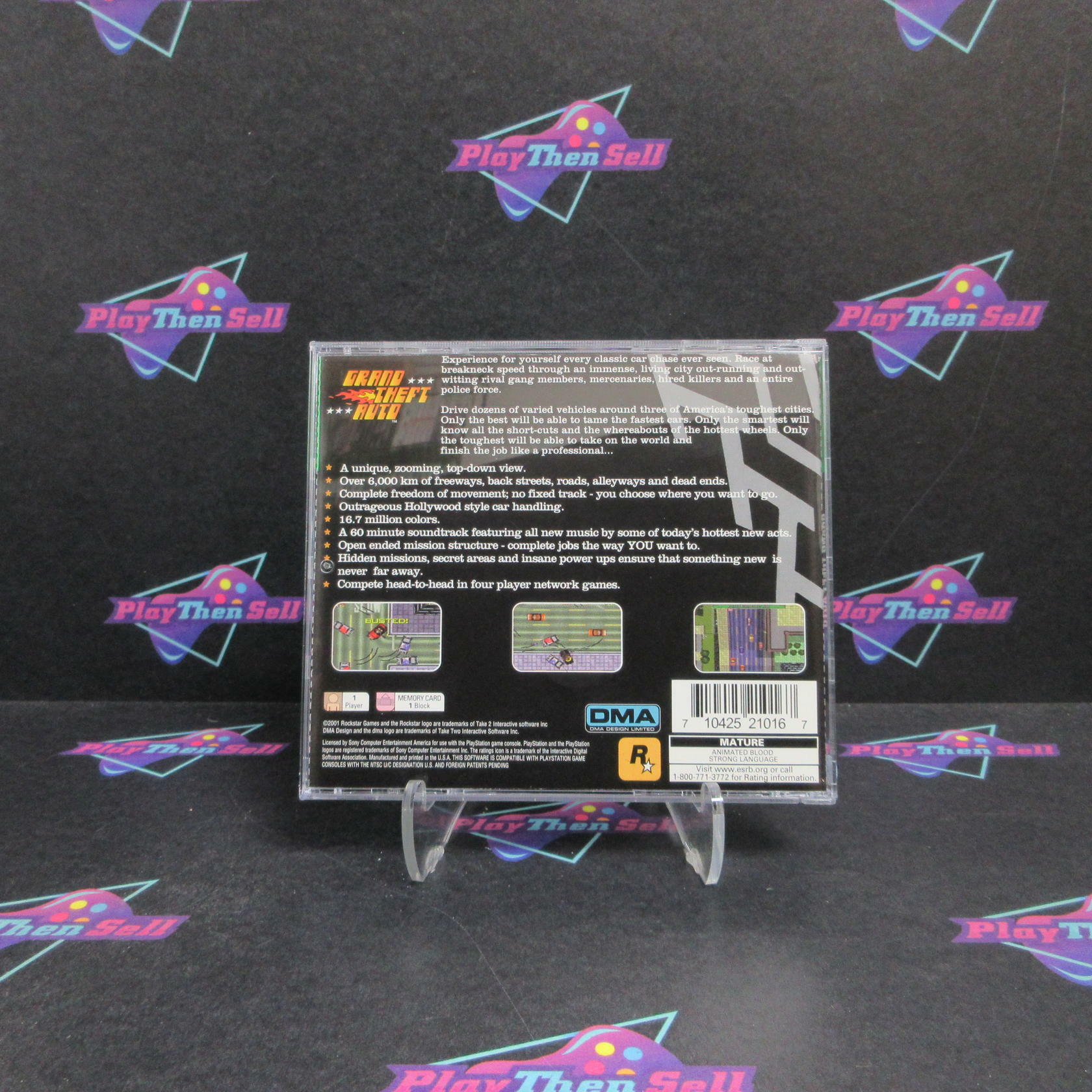 Grand Theft Auto PS1 PlayStation 1 GH Complete - Excellent