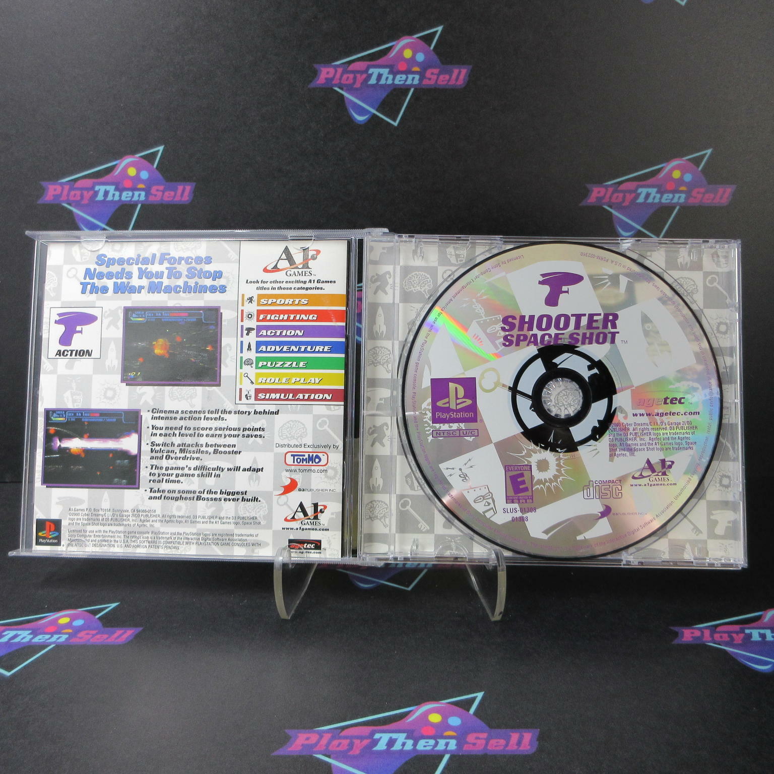 Shooter Space Shot PS1 PlayStation 1 + Reg Card Complete - Excellent