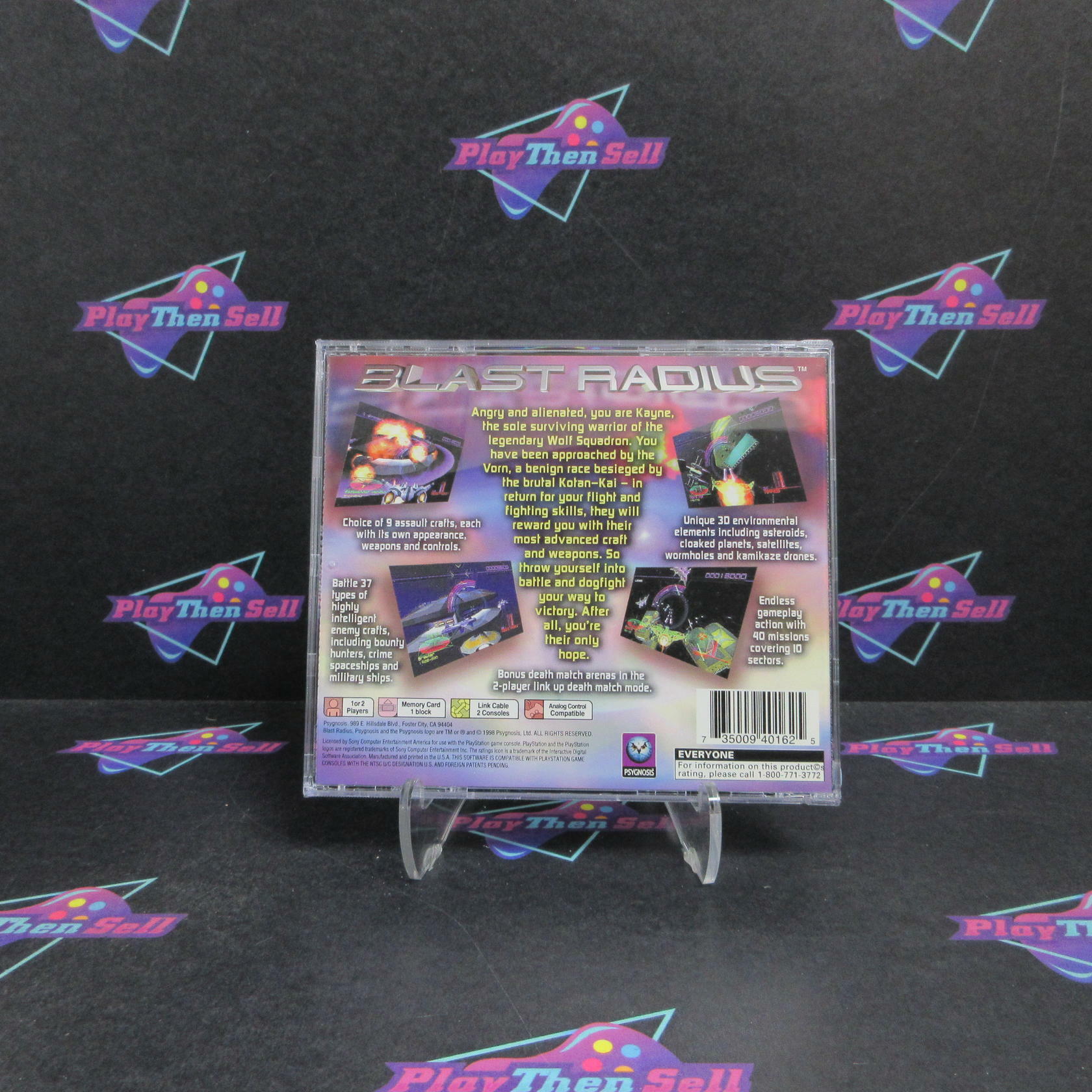Blast Radius PS1 PlayStation 1 Complete - Refurbished