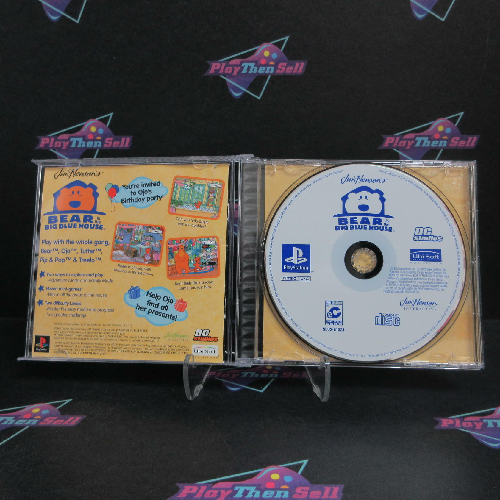 Bear in the Big Blue House PS1 PlayStation 1 + Reg Card Complete - Very Good