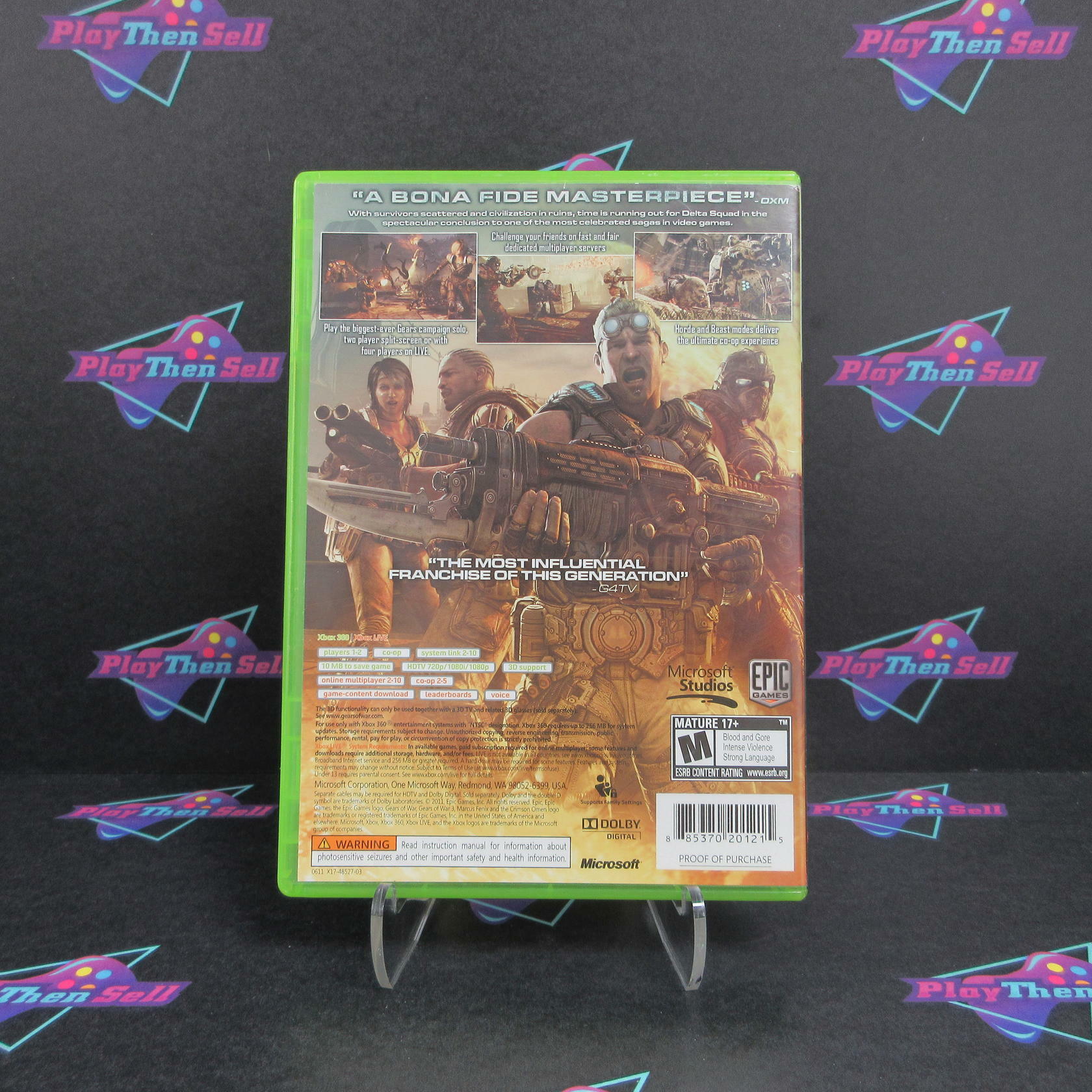 Gears of War 3 Xbox 360 Complete - Very Good