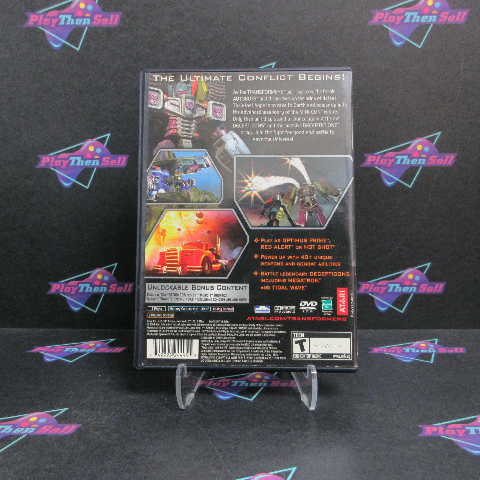 Transformers PS2 PlayStation 2 Complete - Very Good