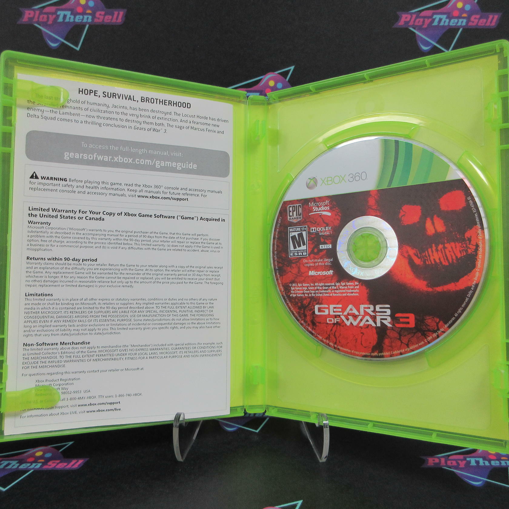 Gears of War 3 Xbox 360 Complete - Very Good