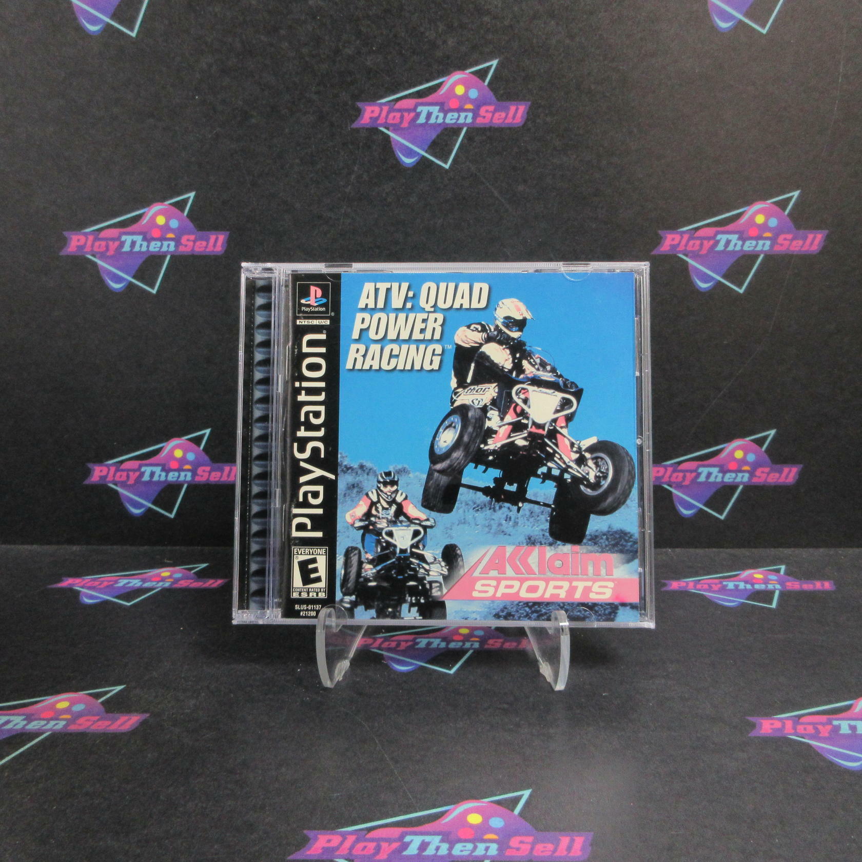 ATV Quad Power Racing PS1 PlayStation 1 + Reg Card Complete - Very Good