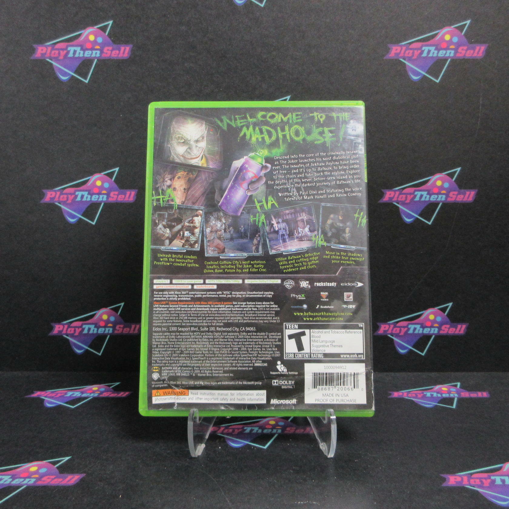 Batman Arkham Asylum Xbox 360 Complete - Very Good