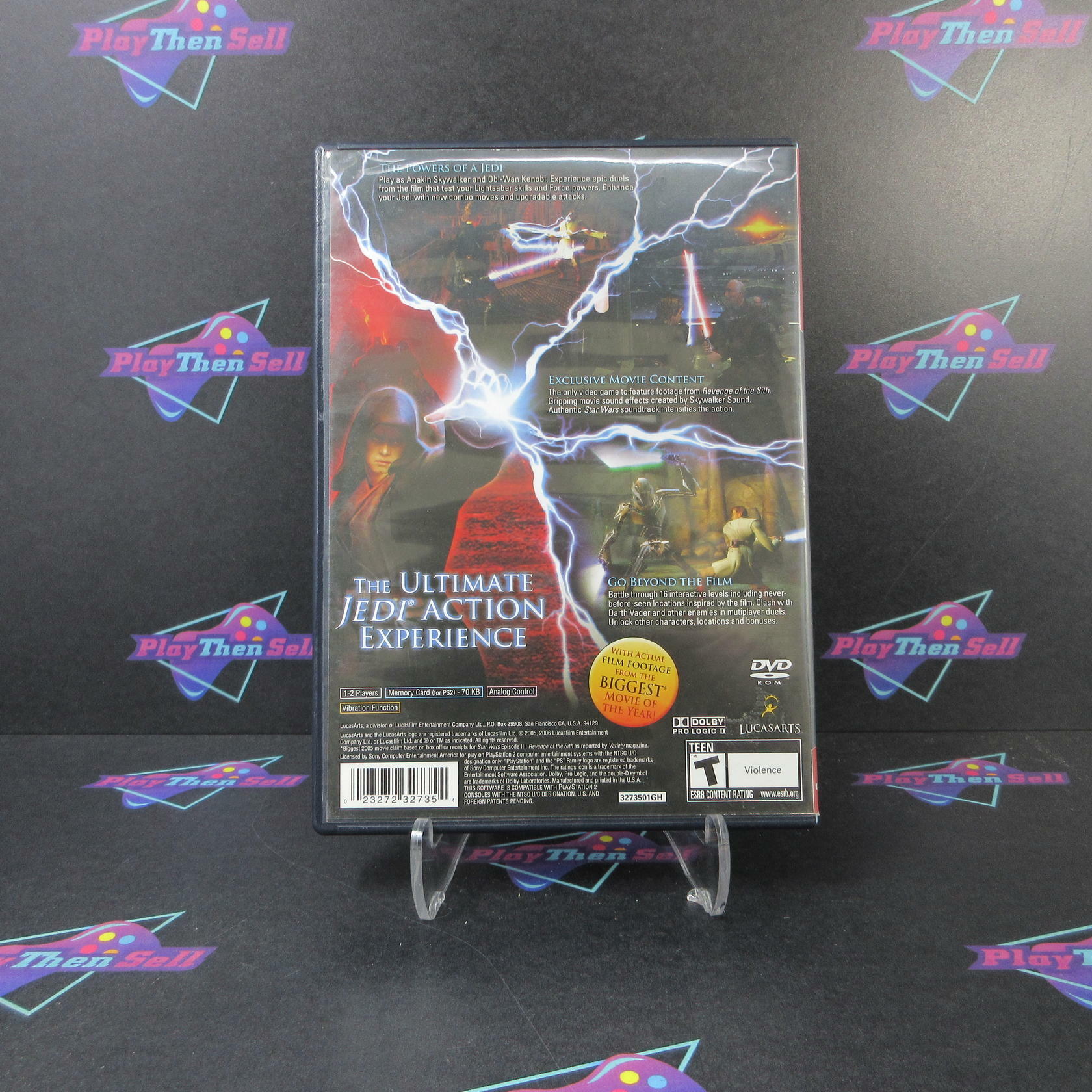 Star Wars Episode III Revenge of the Sith PS2 GH + Reg Card CIB - Very Good