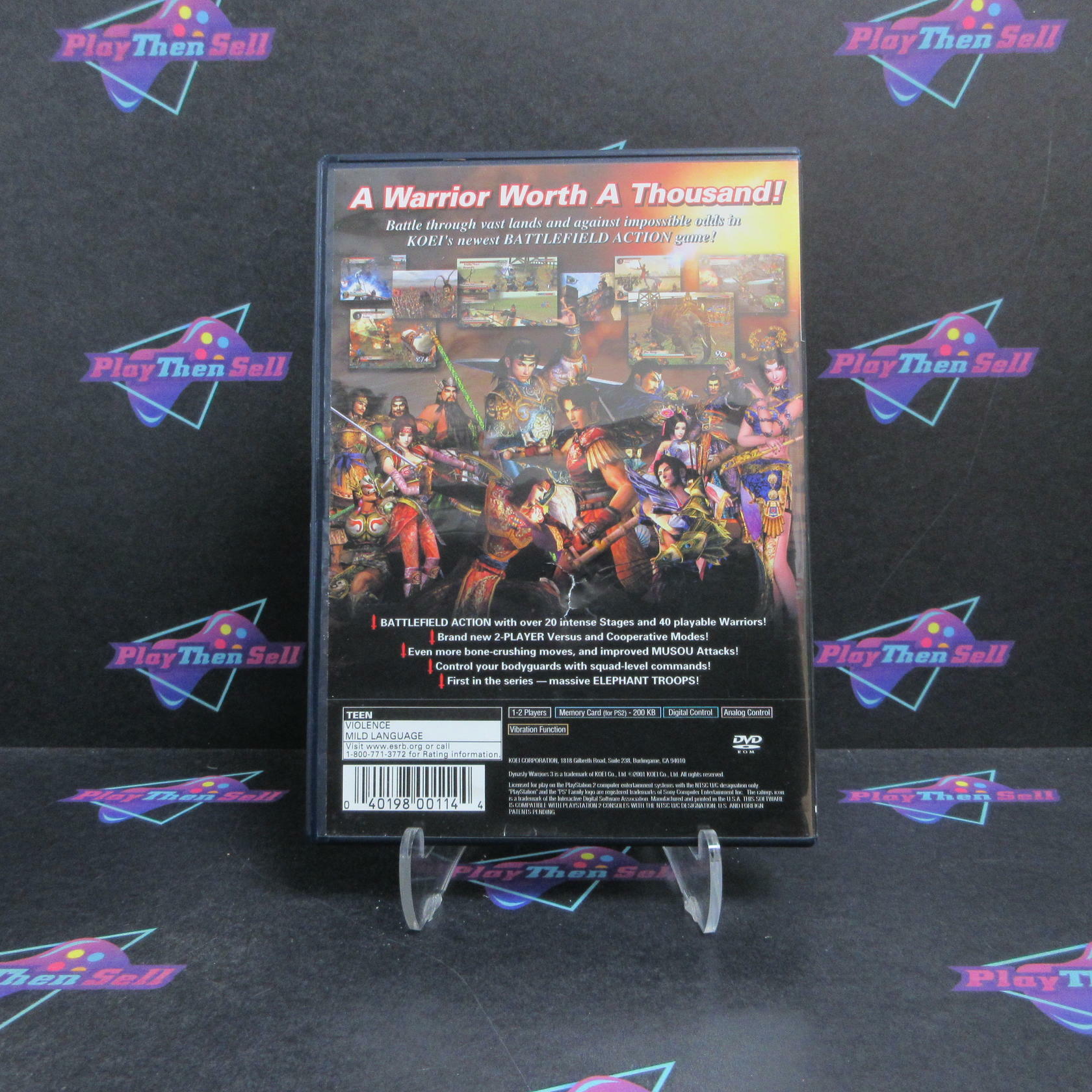 Dynasty Warriors 3 PS2 PlayStation 2 + Reg Card Complete - Very Good