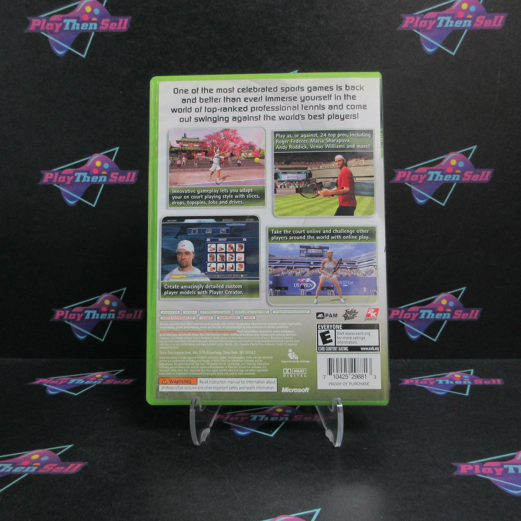 Top Spin 2 Xbox 360 DD Complete - Very Good
