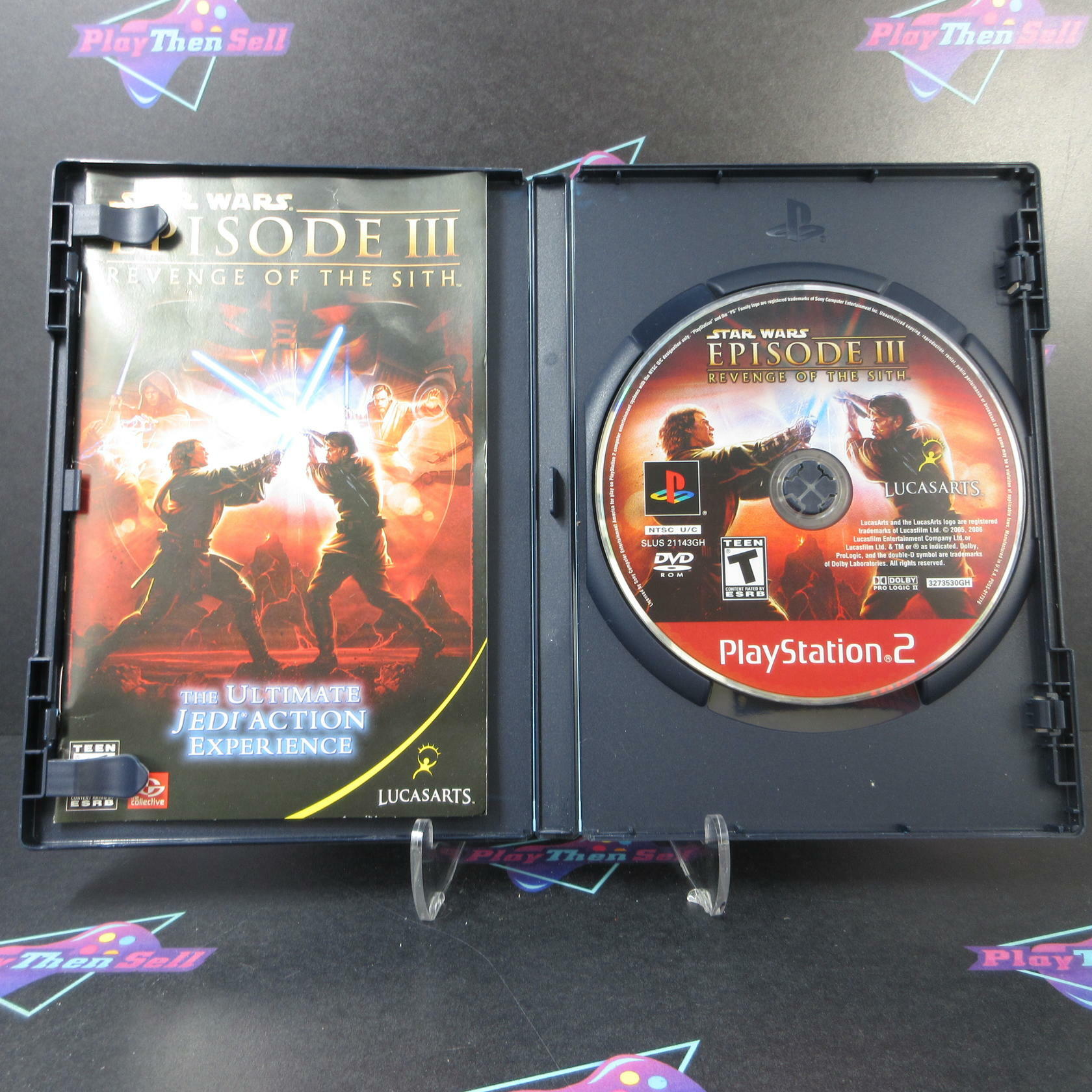 Star Wars Episode III Revenge of the Sith PS2 GH + Reg Card CIB - Very Good