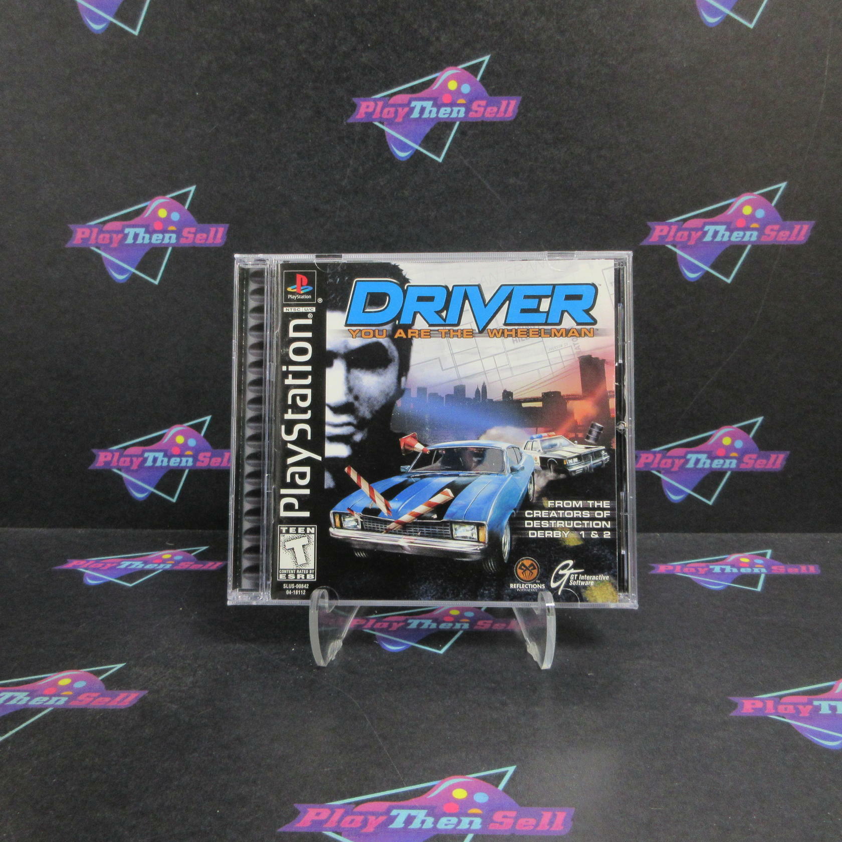 Driver PS1 PlayStation 1 + Reg Card Complete - Very Good