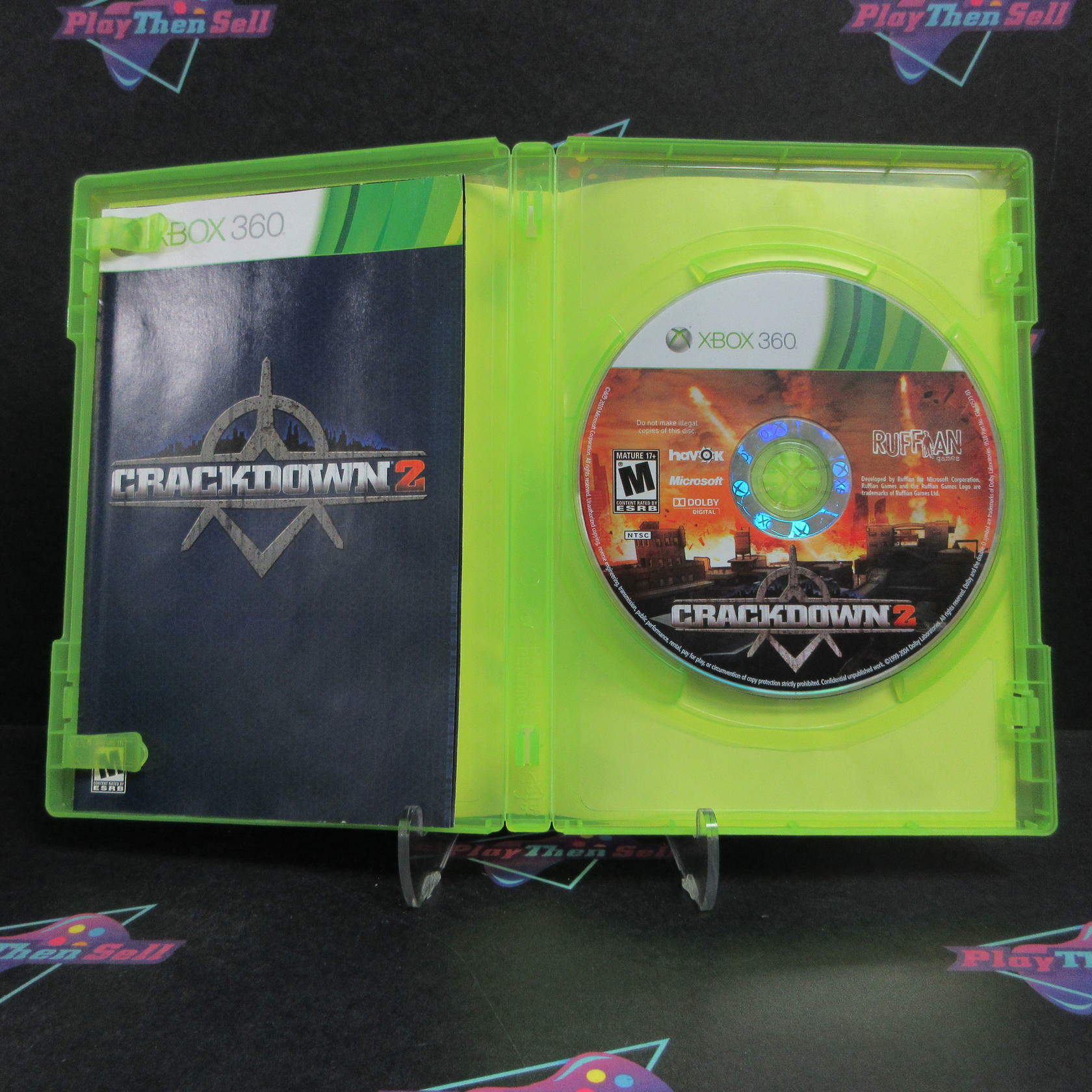 Crackdown 2 Xbox 360 + Poster Complete - Very Good