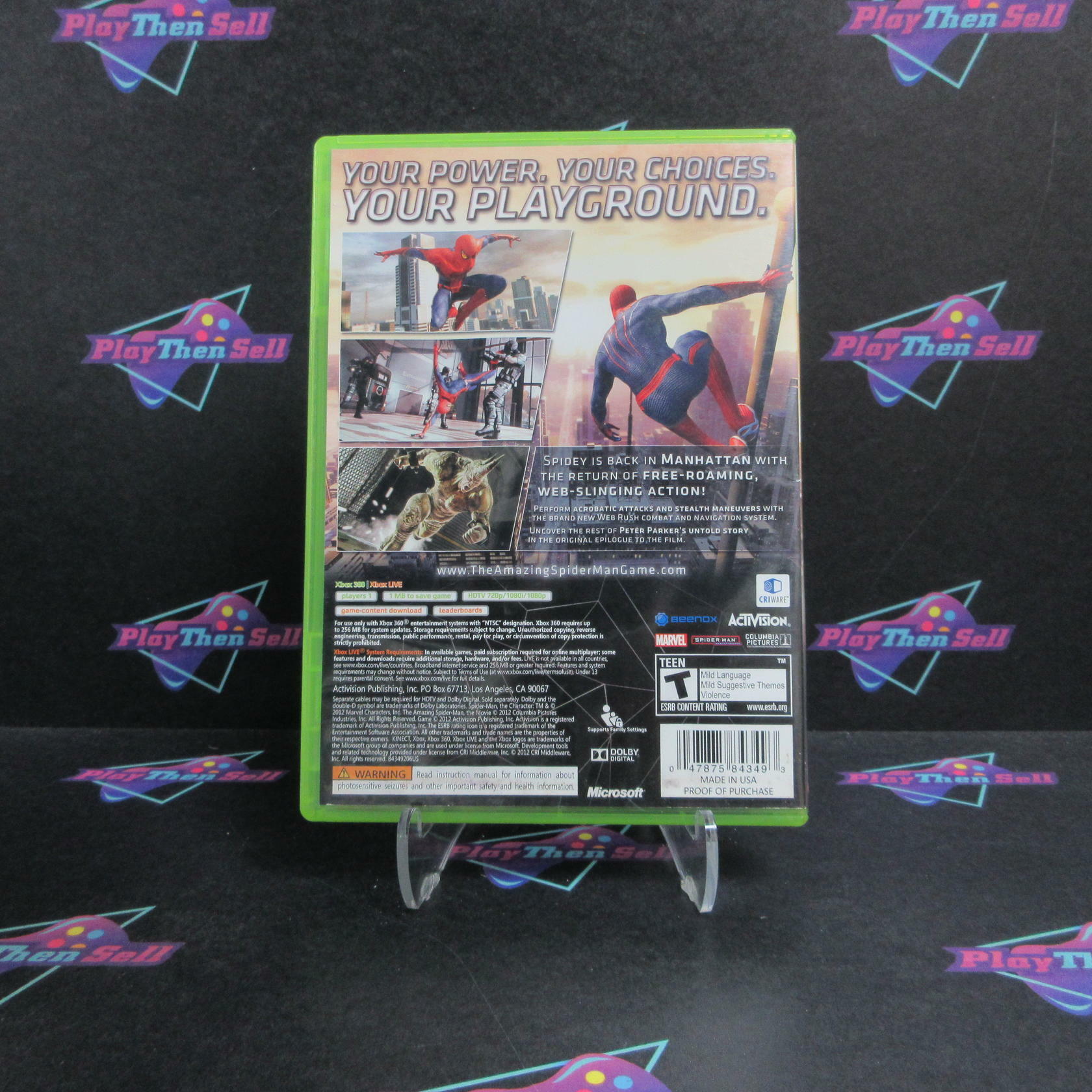 The Amazing Spider-Man Xbox 360 Complete - Very Good
