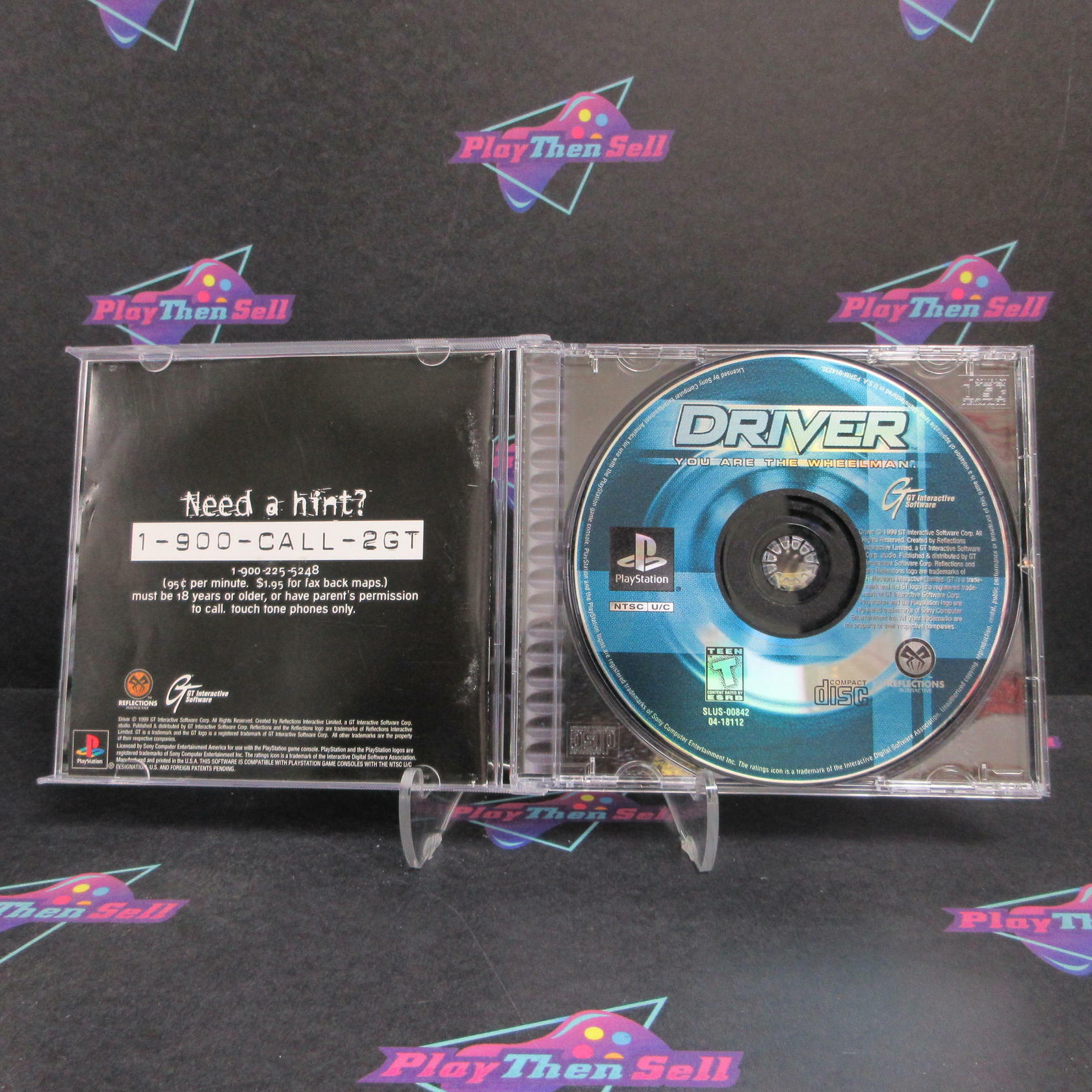 Driver PS1 PlayStation 1 + Reg Card Complete - Very Good