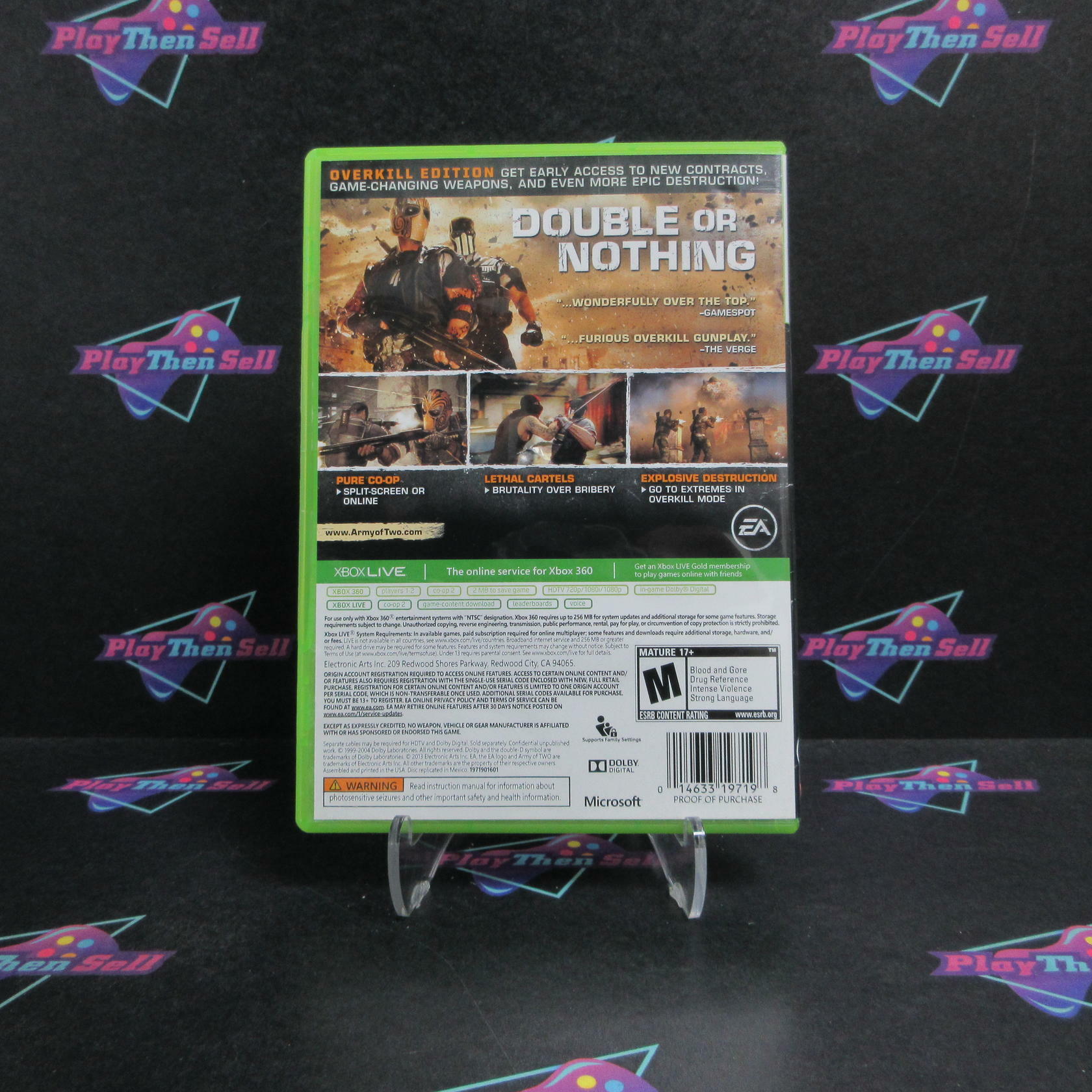 Army of Two The Devil's Cartel Overkill Edition Xbox 360 CIB - Very Good